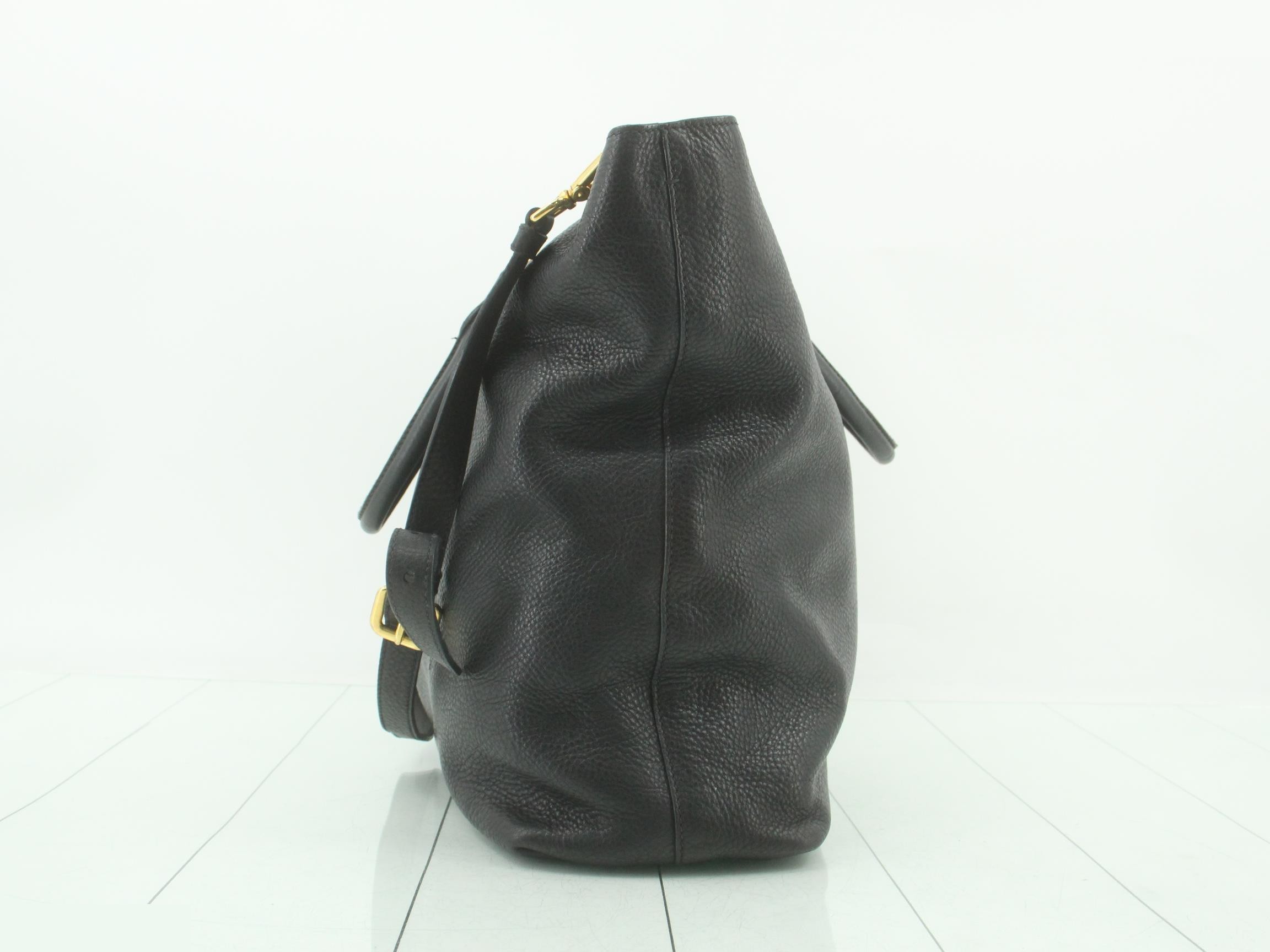 Vitello Phoenix Black 2-Way Tote Bag — view 4