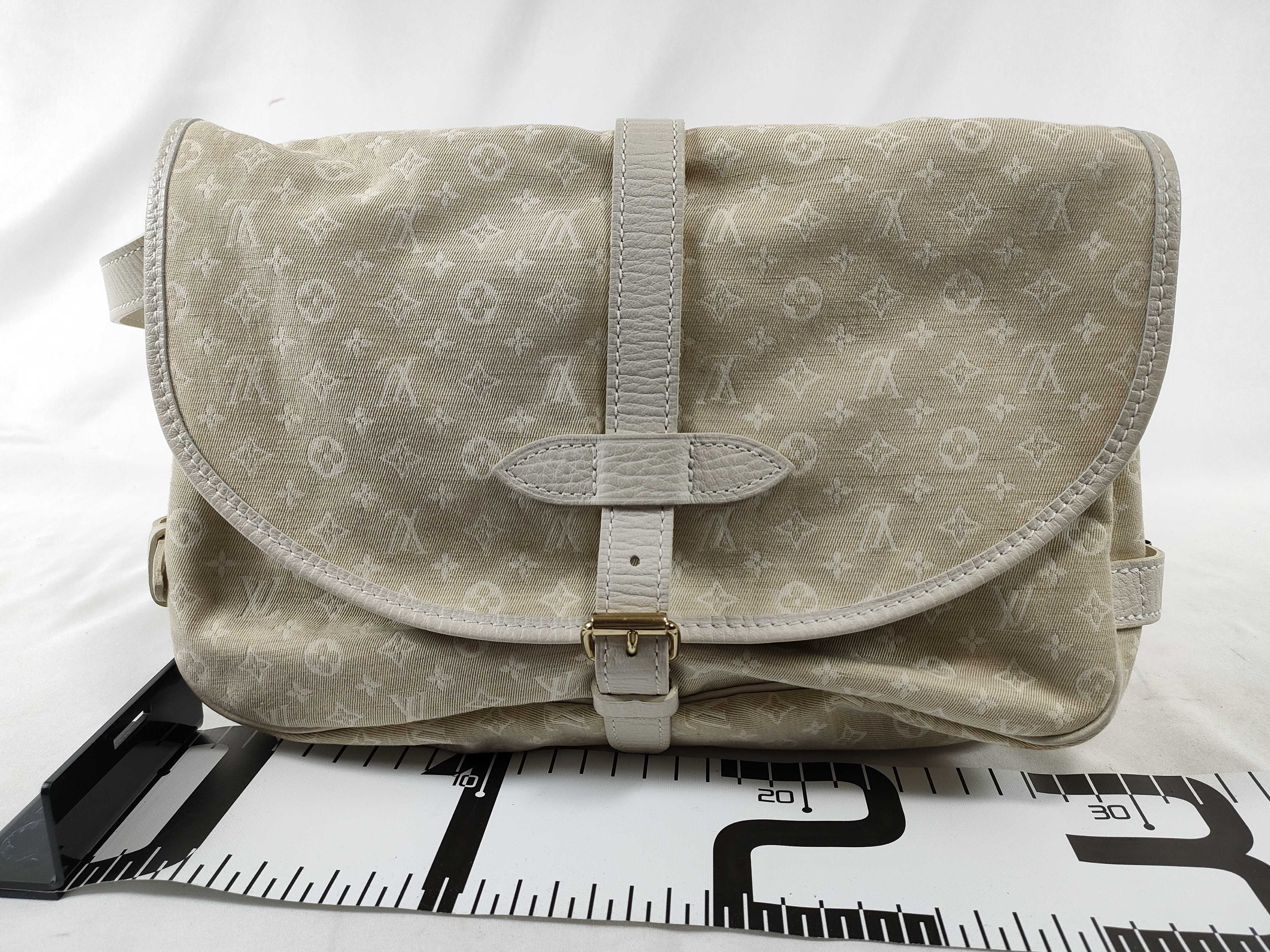 Monogram Mini Lin Louis Vuitton Saumur Shoulder Bag Monogram Mini Lin Shoulder Bag — view 2