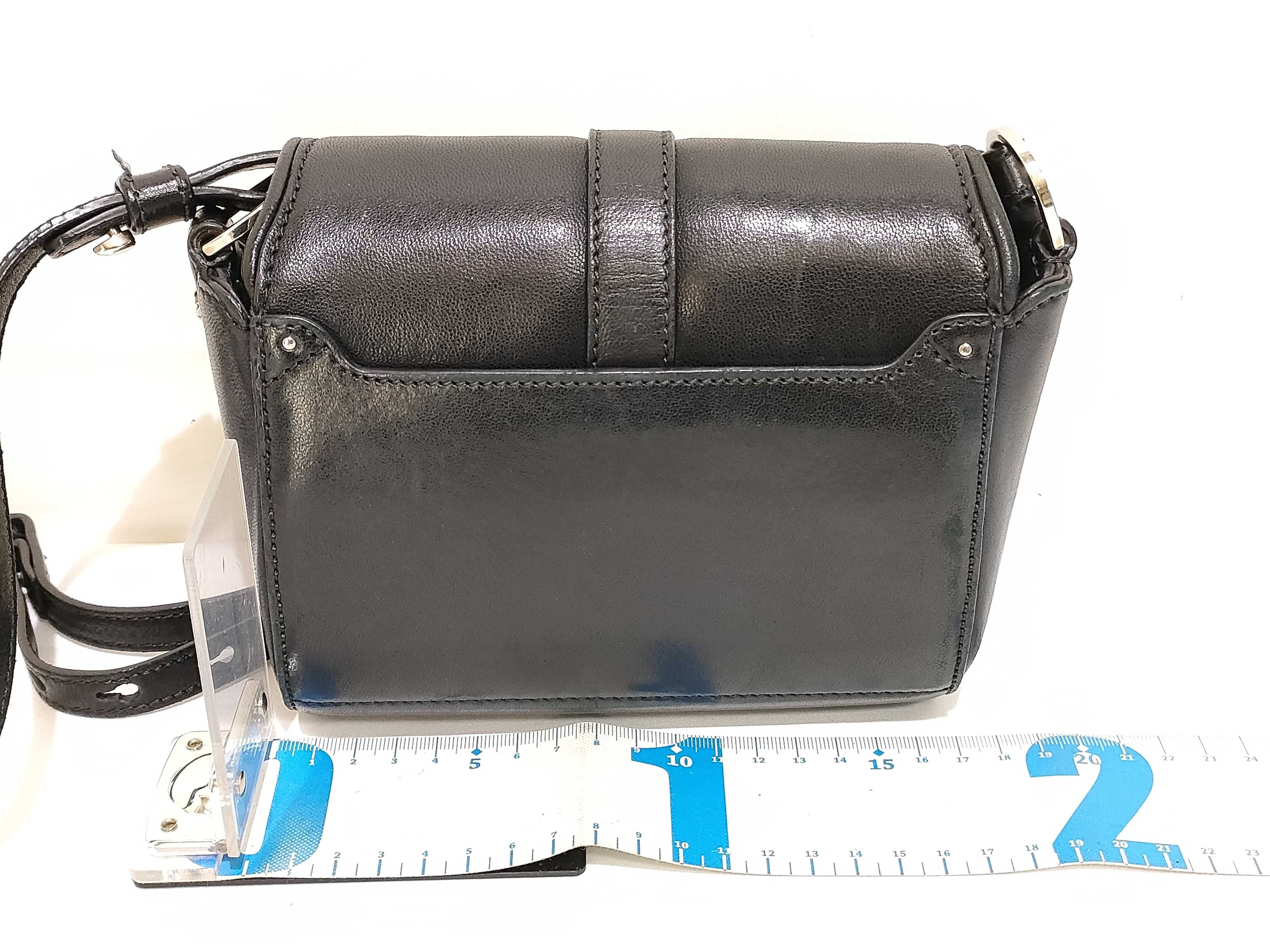 KR- Obsedia Leather Shoulder Bag Black — view 2