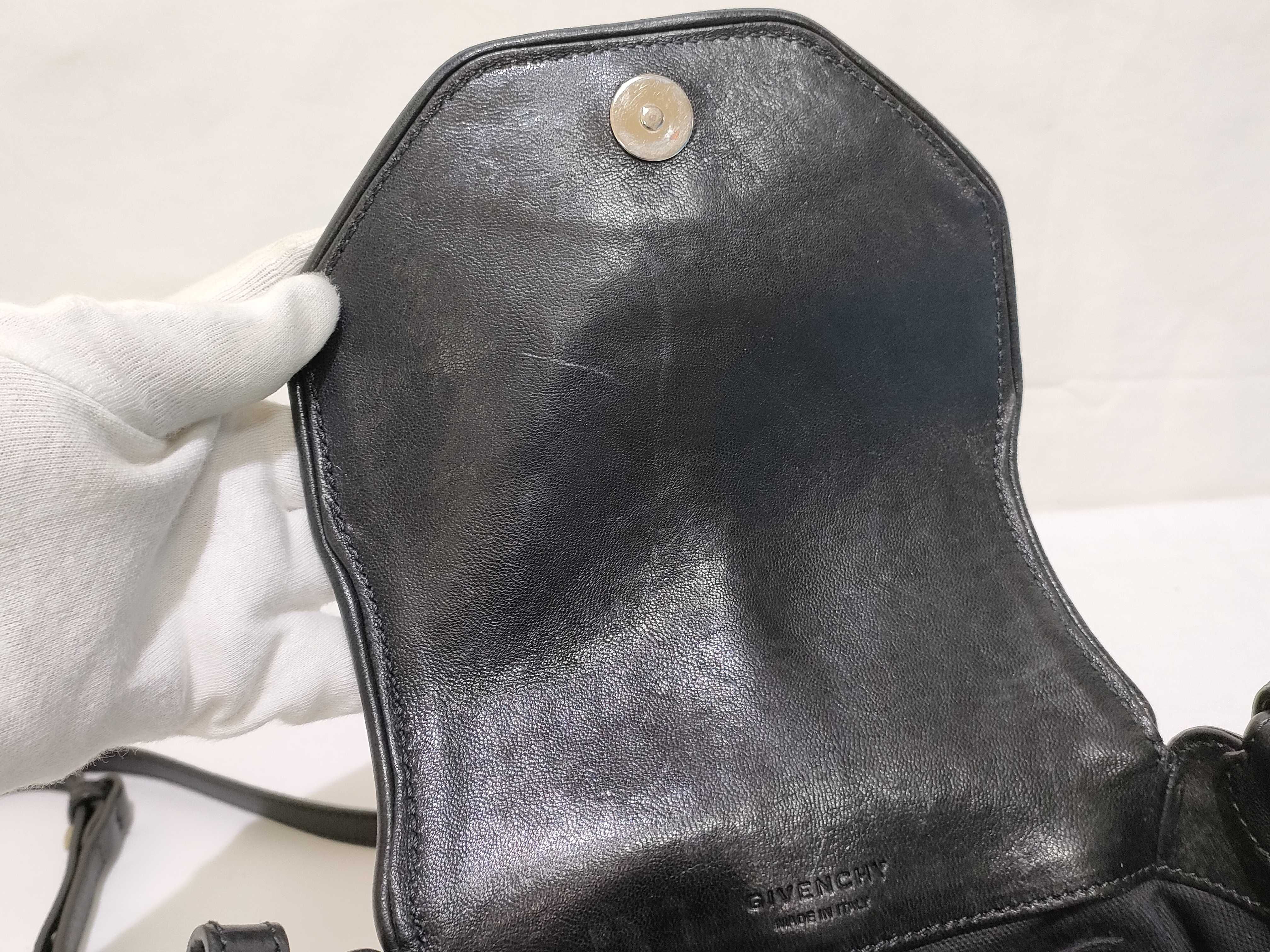 KR- Obsedia Leather Shoulder Bag Black — view 12