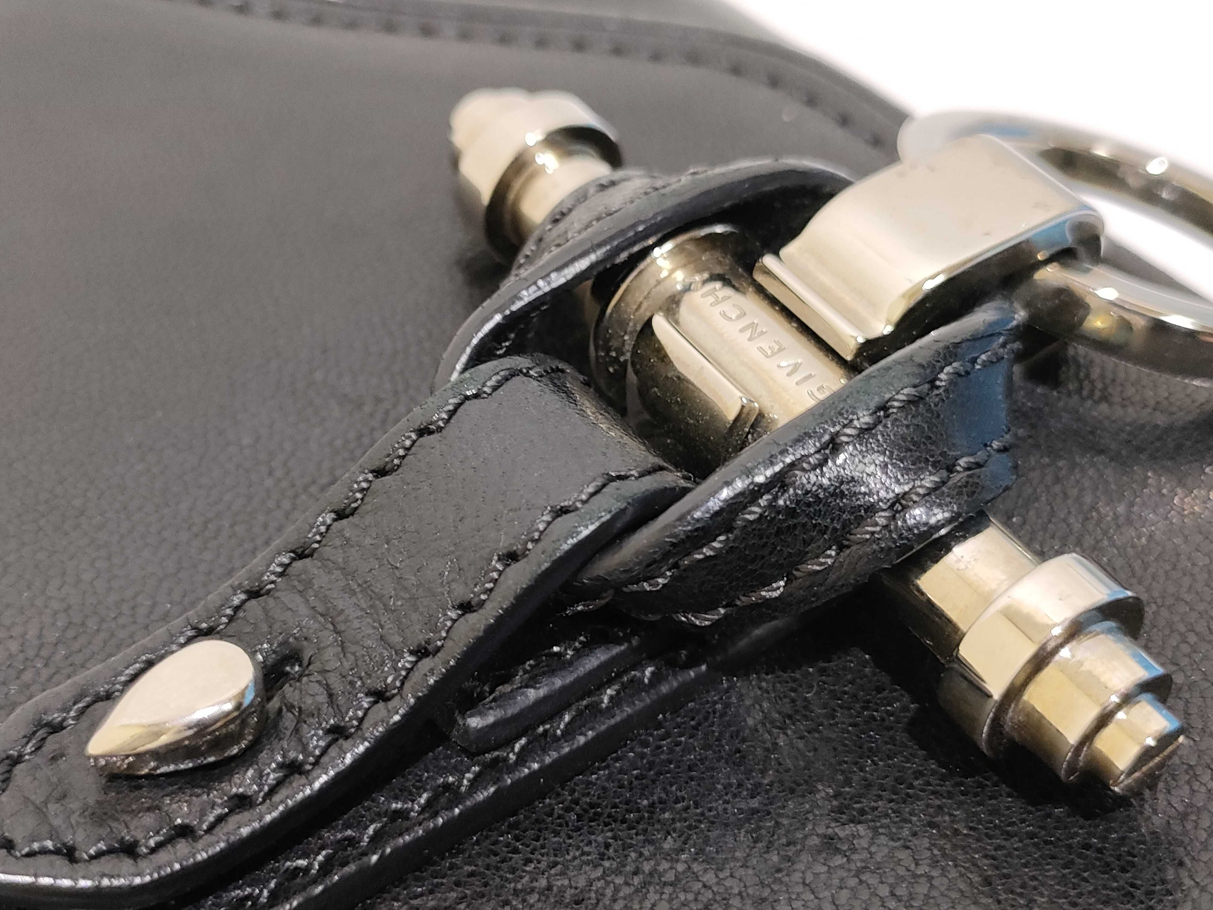 KR- Obsedia Leather Shoulder Bag Black — view 14