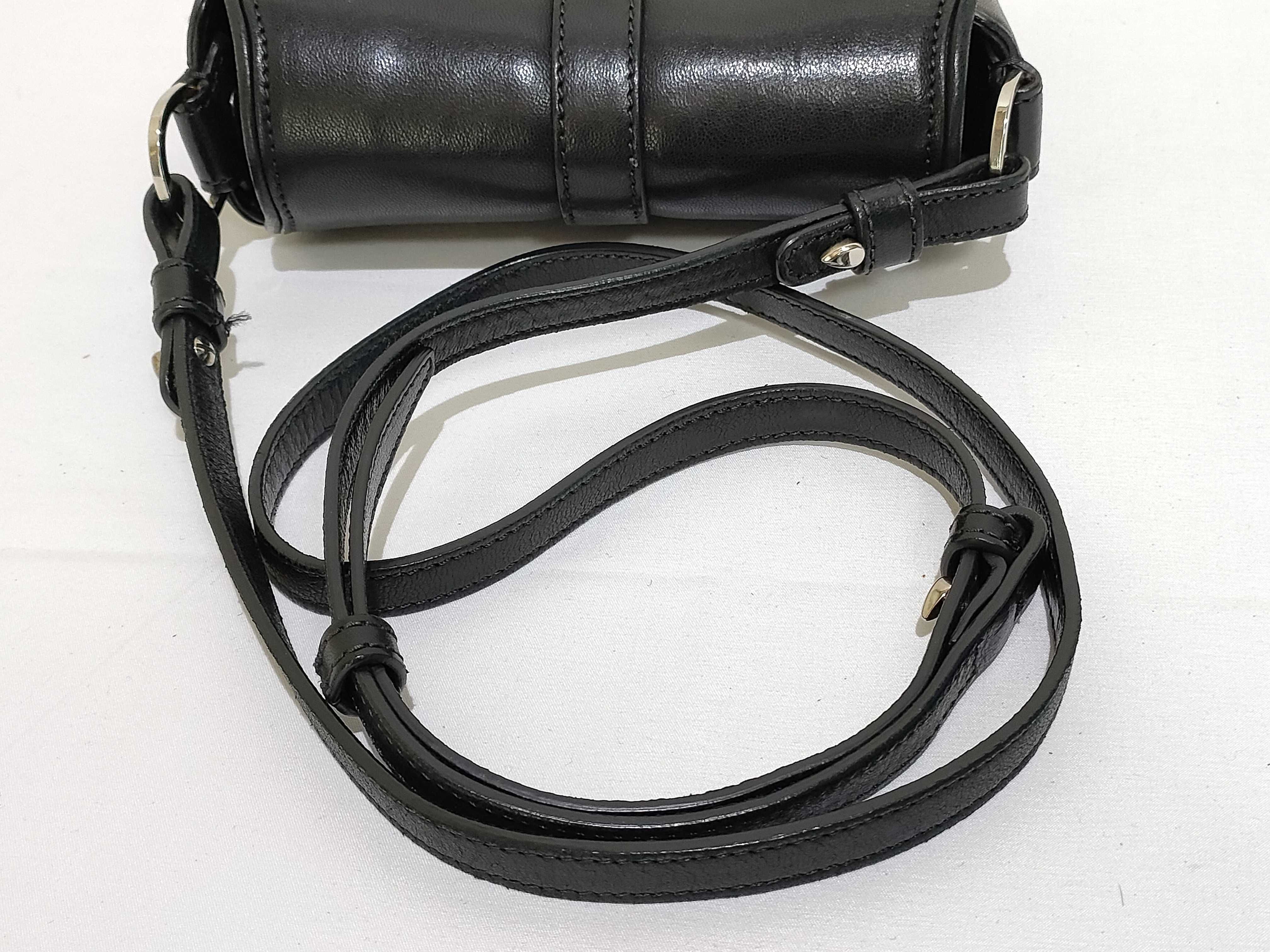 KR- Obsedia Leather Shoulder Bag Black — view 3