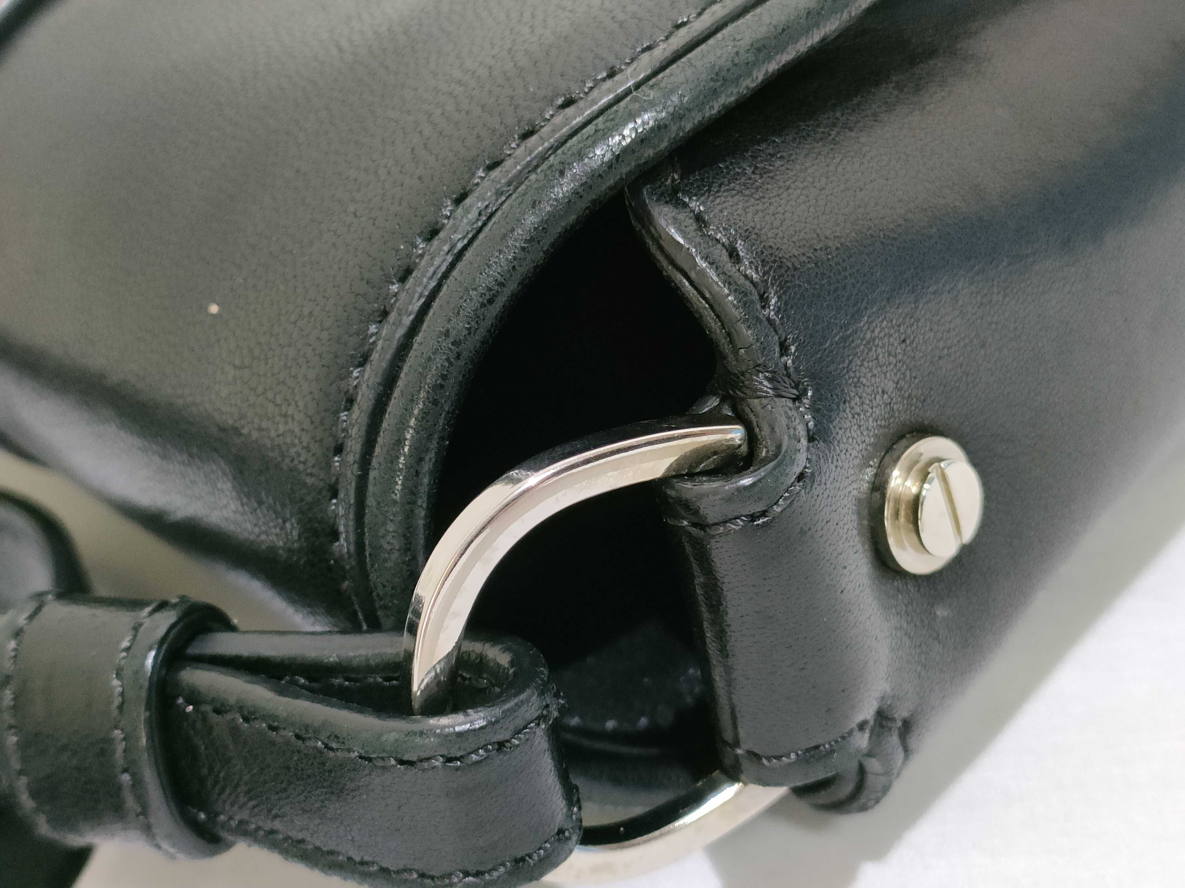KR- Obsedia Leather Shoulder Bag Black — view 5