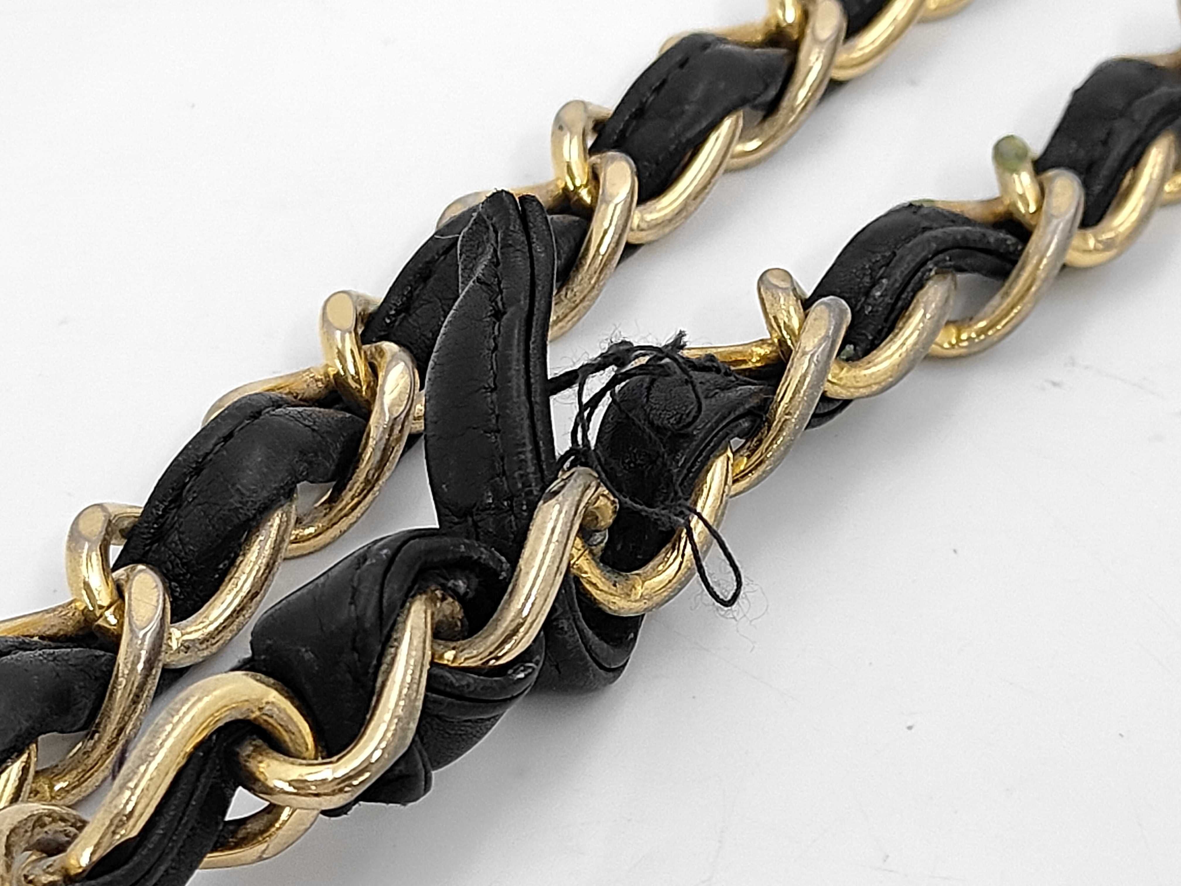 Large Matelassé Chain Shoulder Bag, Black, Double Chain, Single Flap, with Sticker, Serial Number Unknown. — view 4