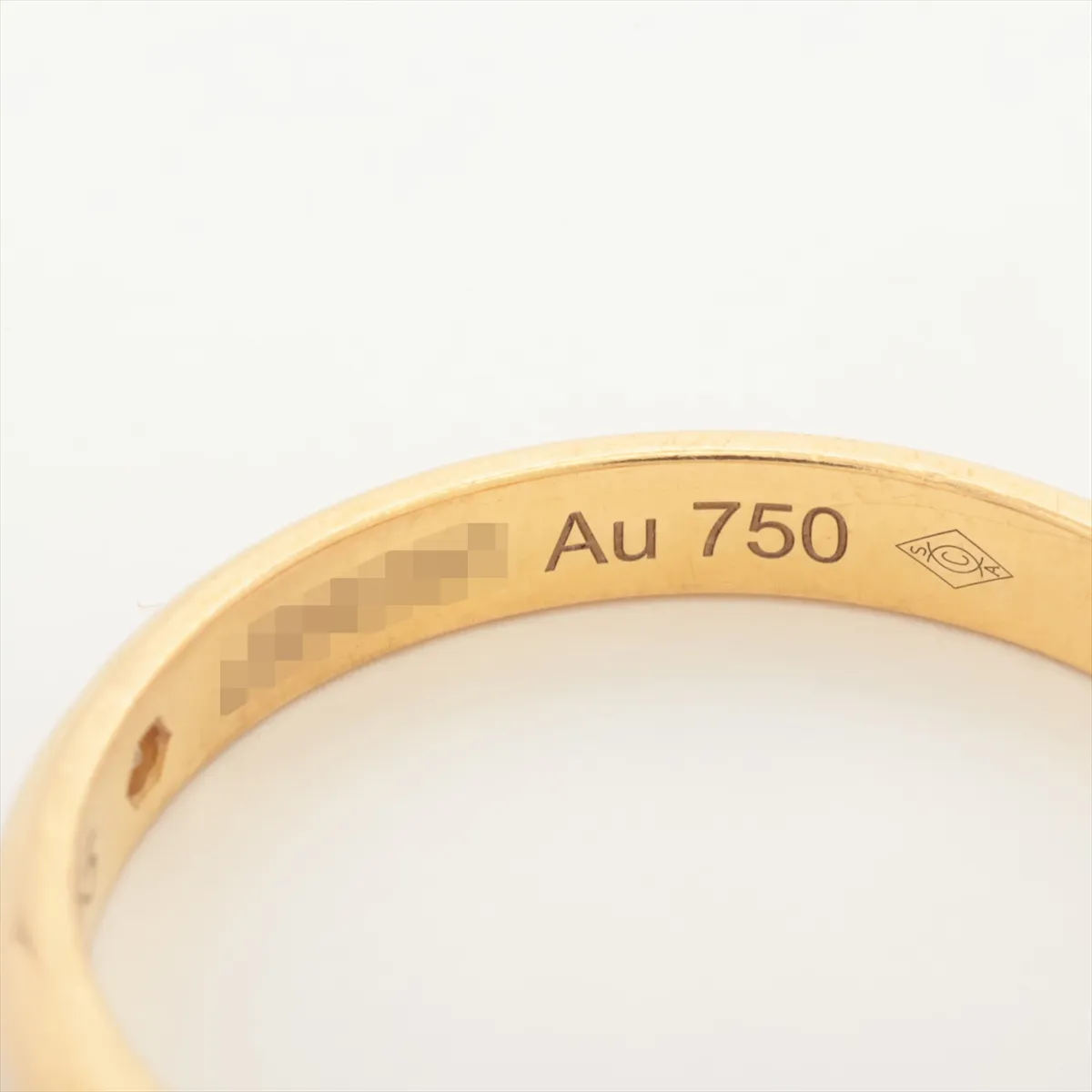 Wedding 1P Diamond Ring 750 (Yellow Gold) 2.5g 55 LBH091 — view 4
