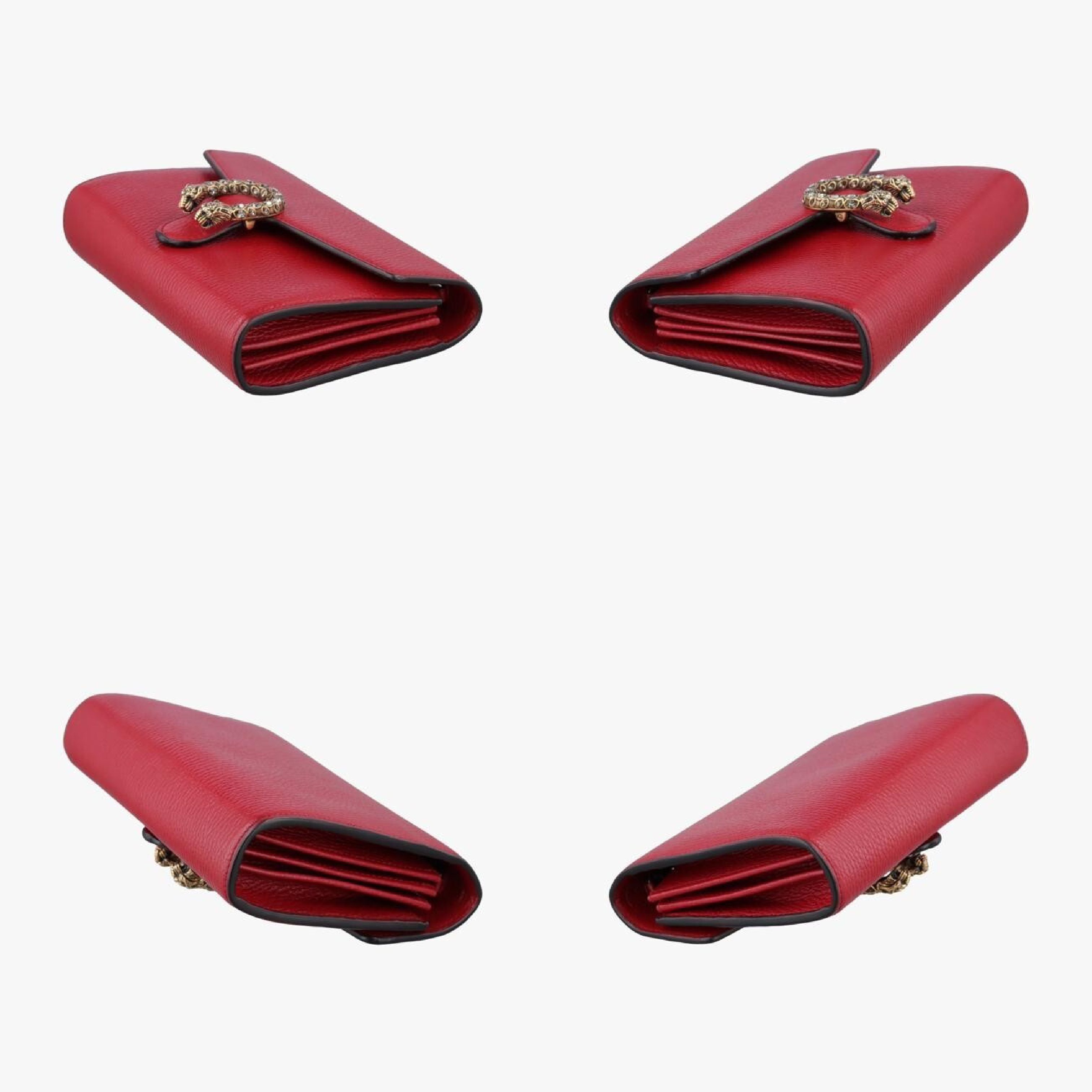 Dionysus Red Leather Shoulder Bag 401231 — view 4