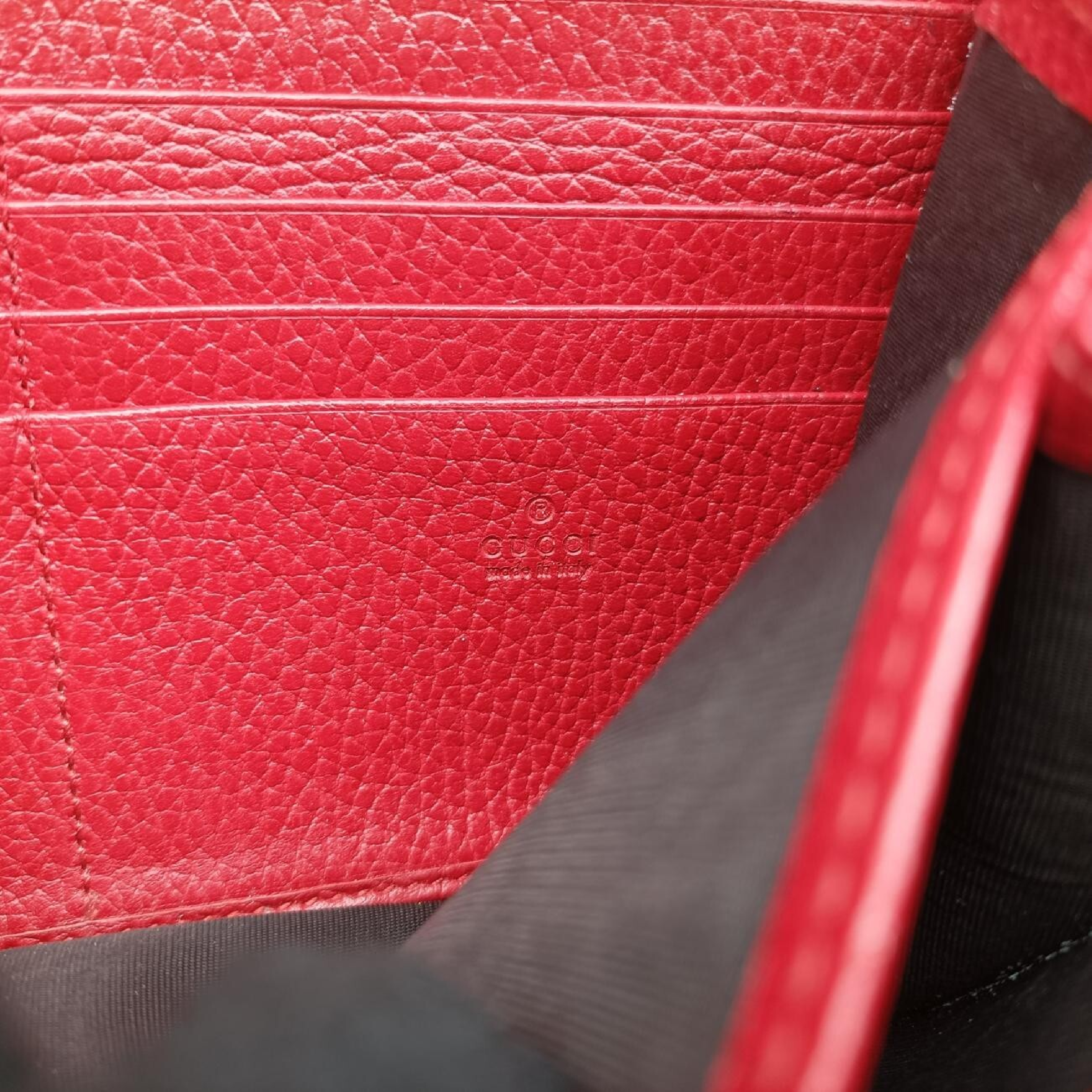 Dionysus Red Leather Shoulder Bag 401231 — view 7
