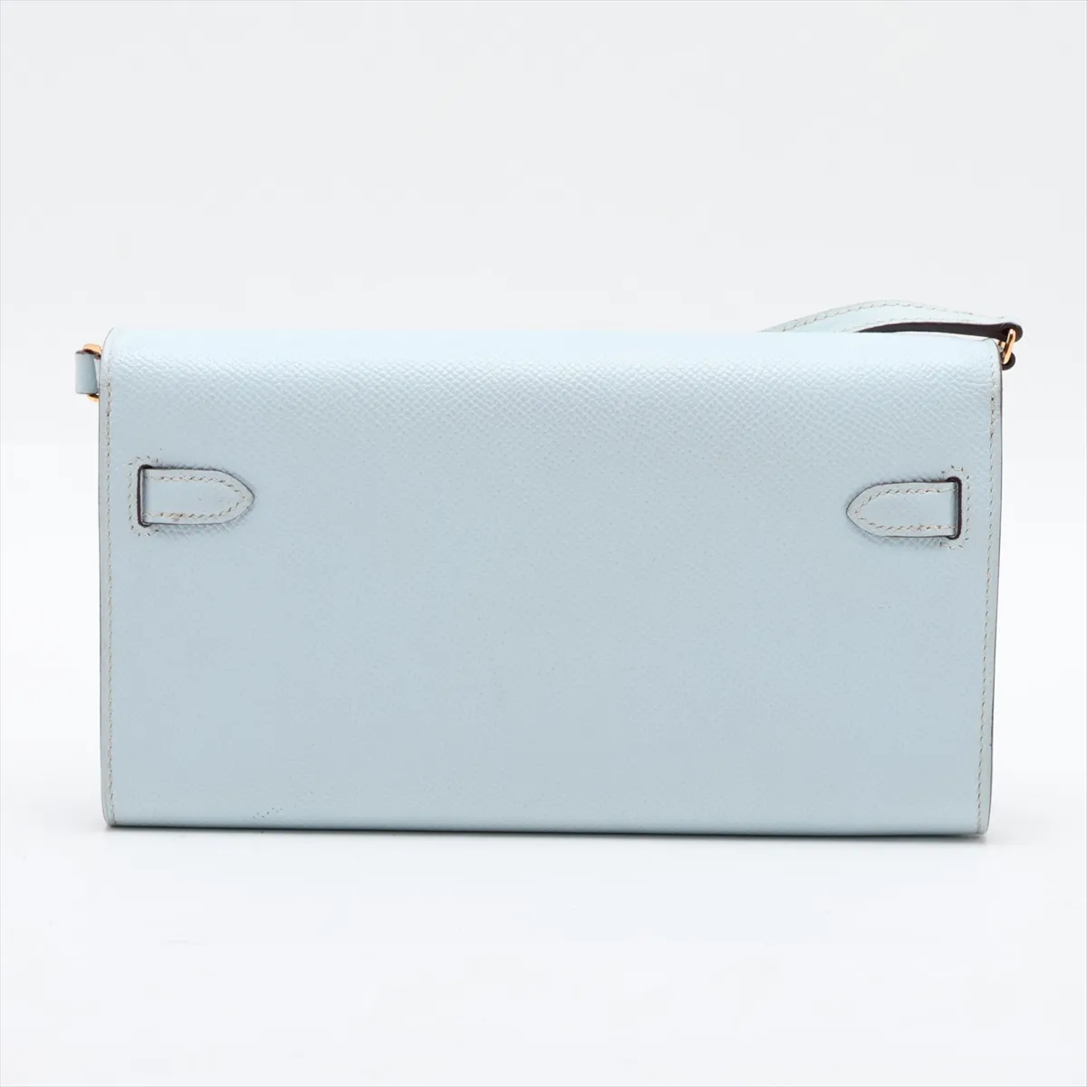 [Individually packaged] Hermes Kelly Wallet To Go, Veau Epsom, Blue Brume, Gold Hardware, Z: 2021 — view 2
