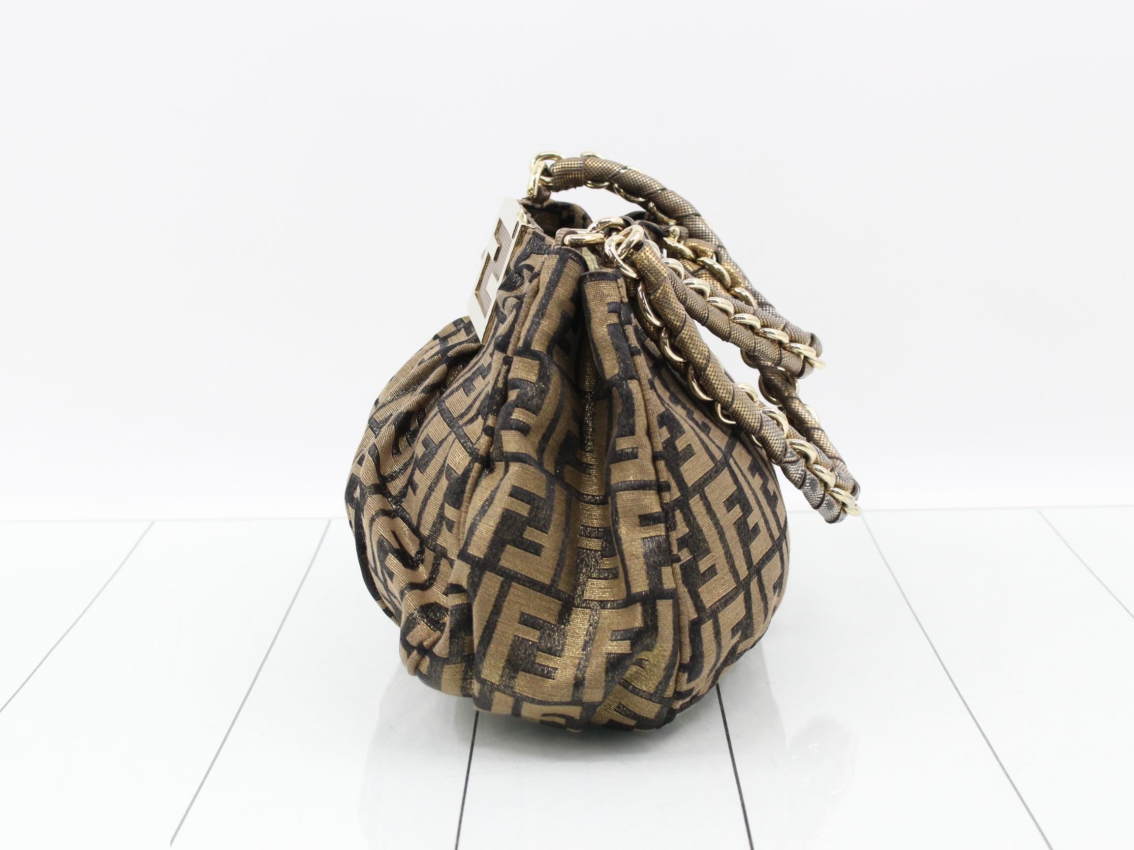 Zucca Mia Gold Tote Bag — view 3