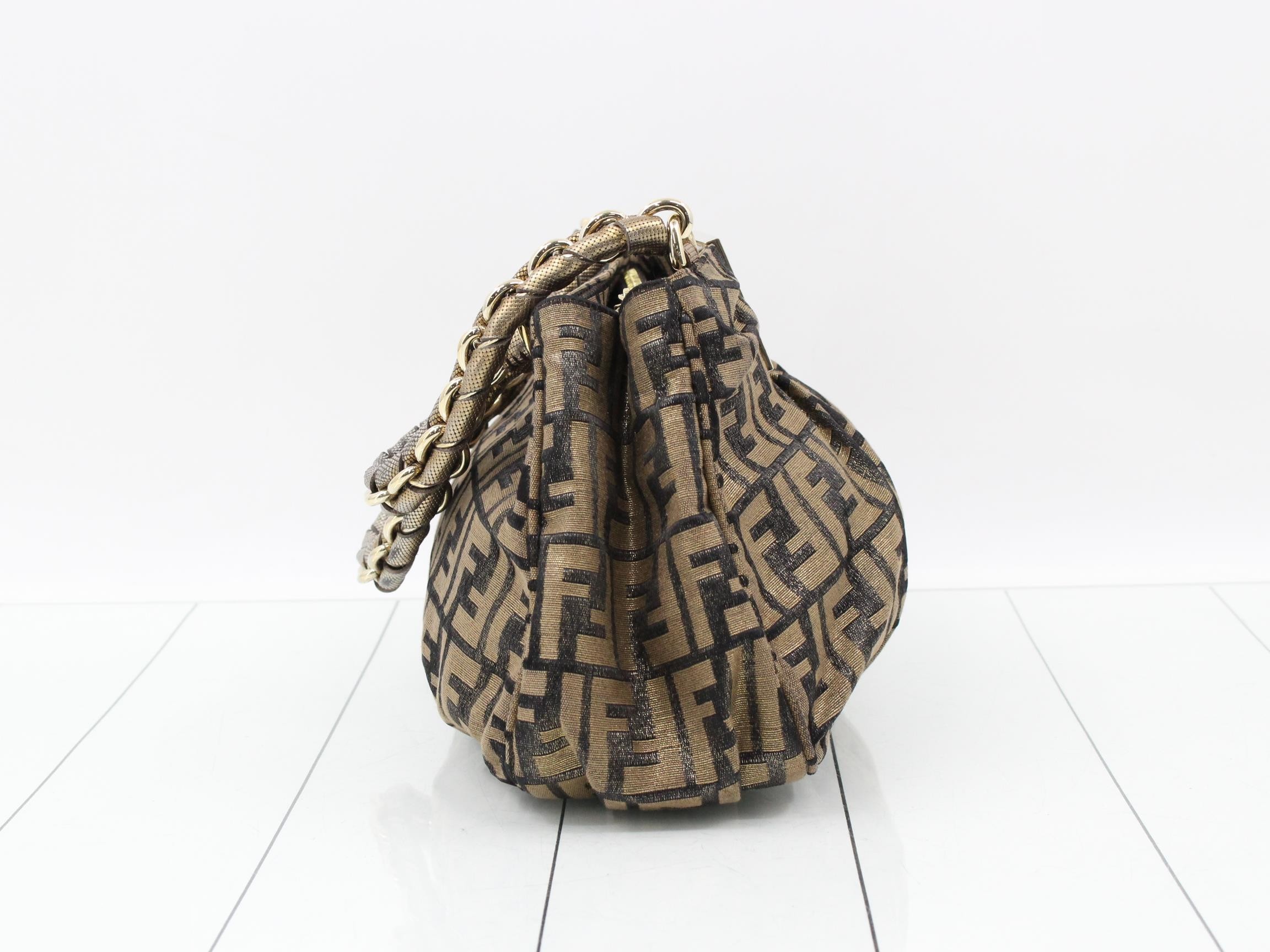 Zucca Mia Gold Tote Bag — view 4