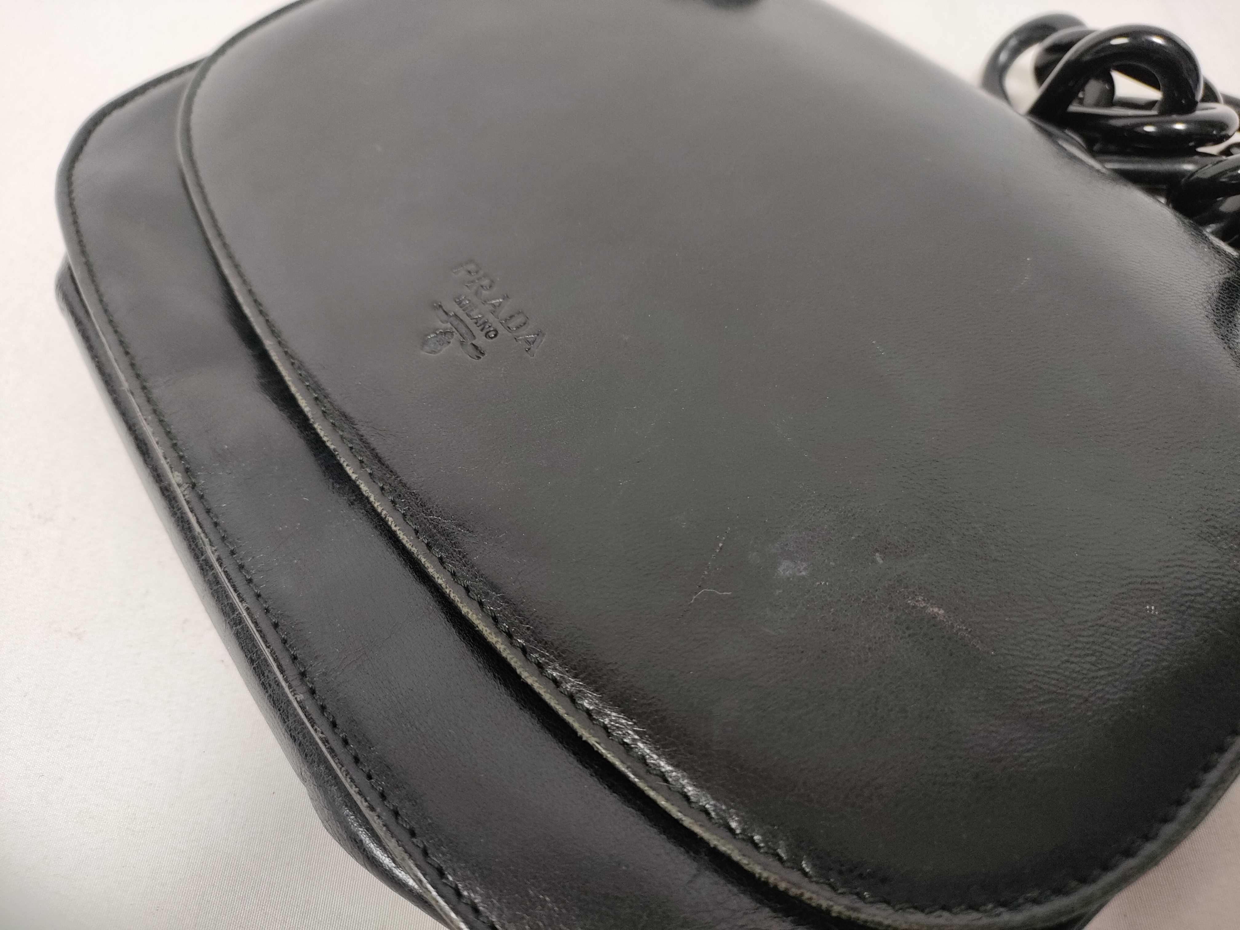 Leather Chain Shoulder Bag — view 12