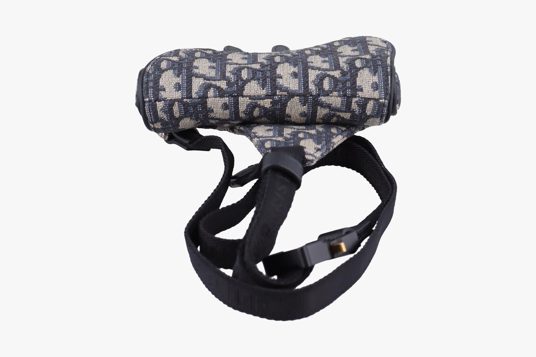 Saddle, Jacquard, Navy x Gray — view 5