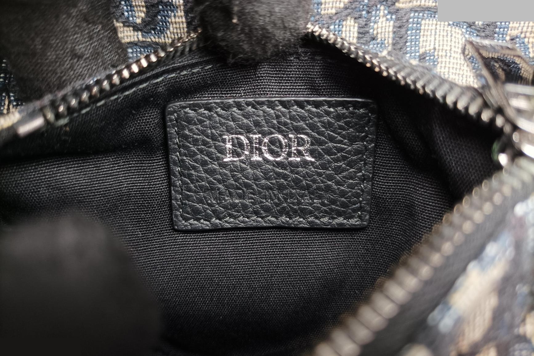 Saddle, Jacquard, Navy x Gray — view 7