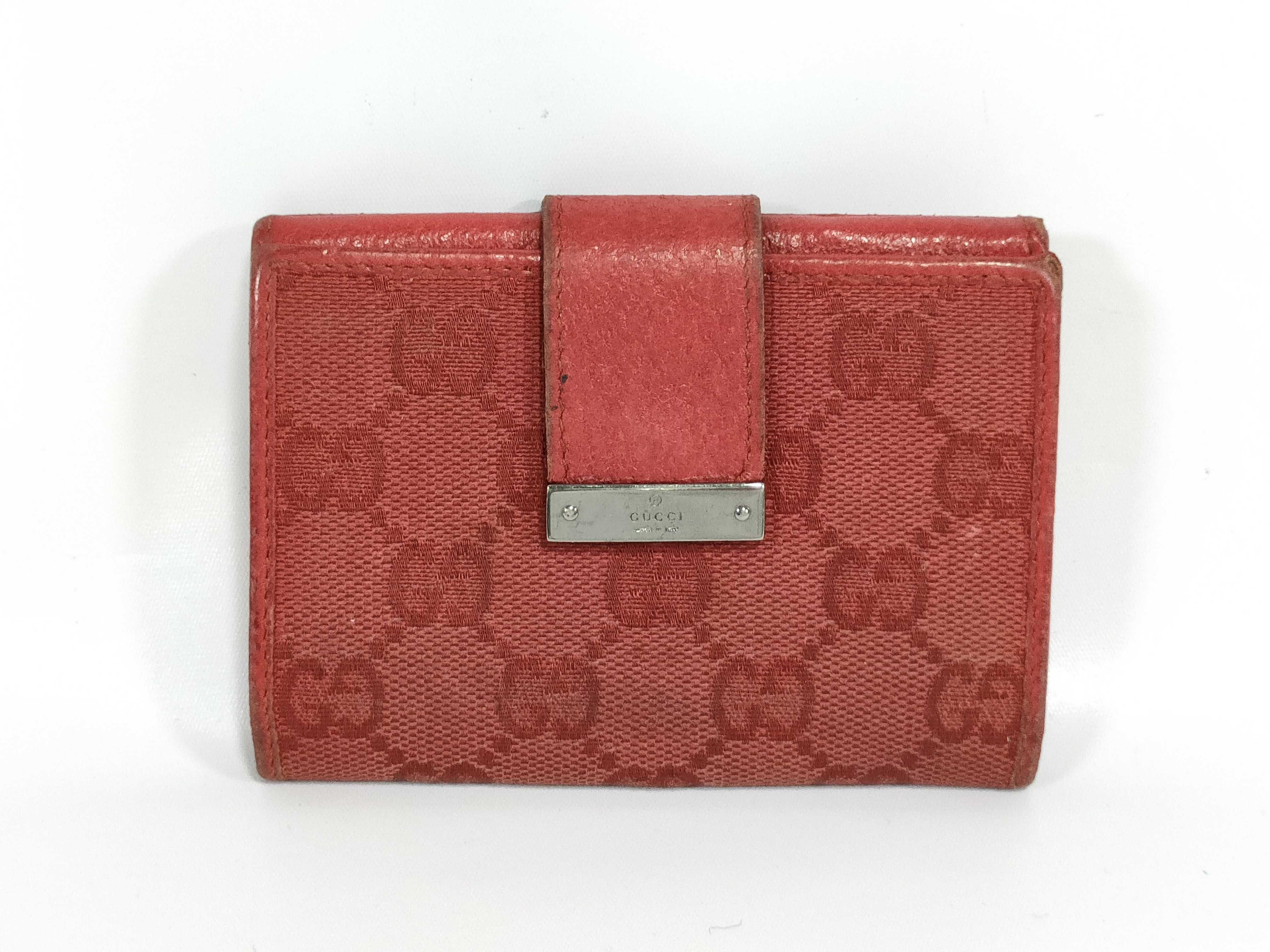 GG Canvas Hard Case Card Case