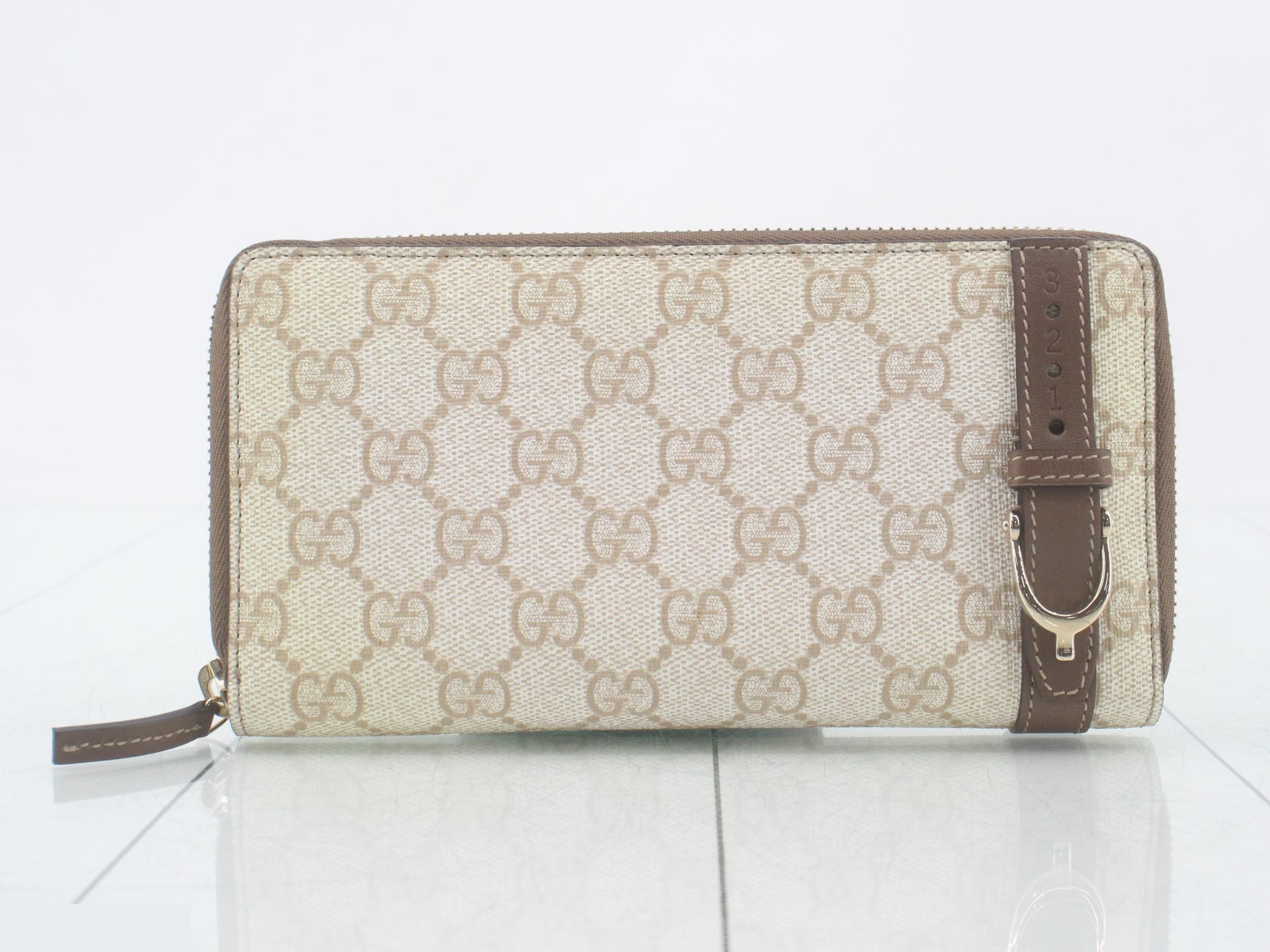 Round zipper long wallet, belt