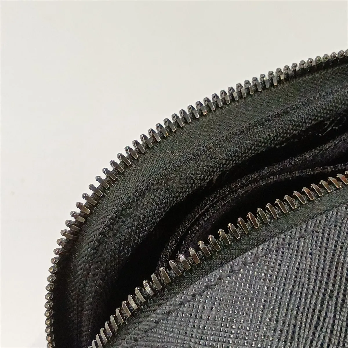 Saffiano Leather x Nylon Shoulder Bag, Black — view 10
