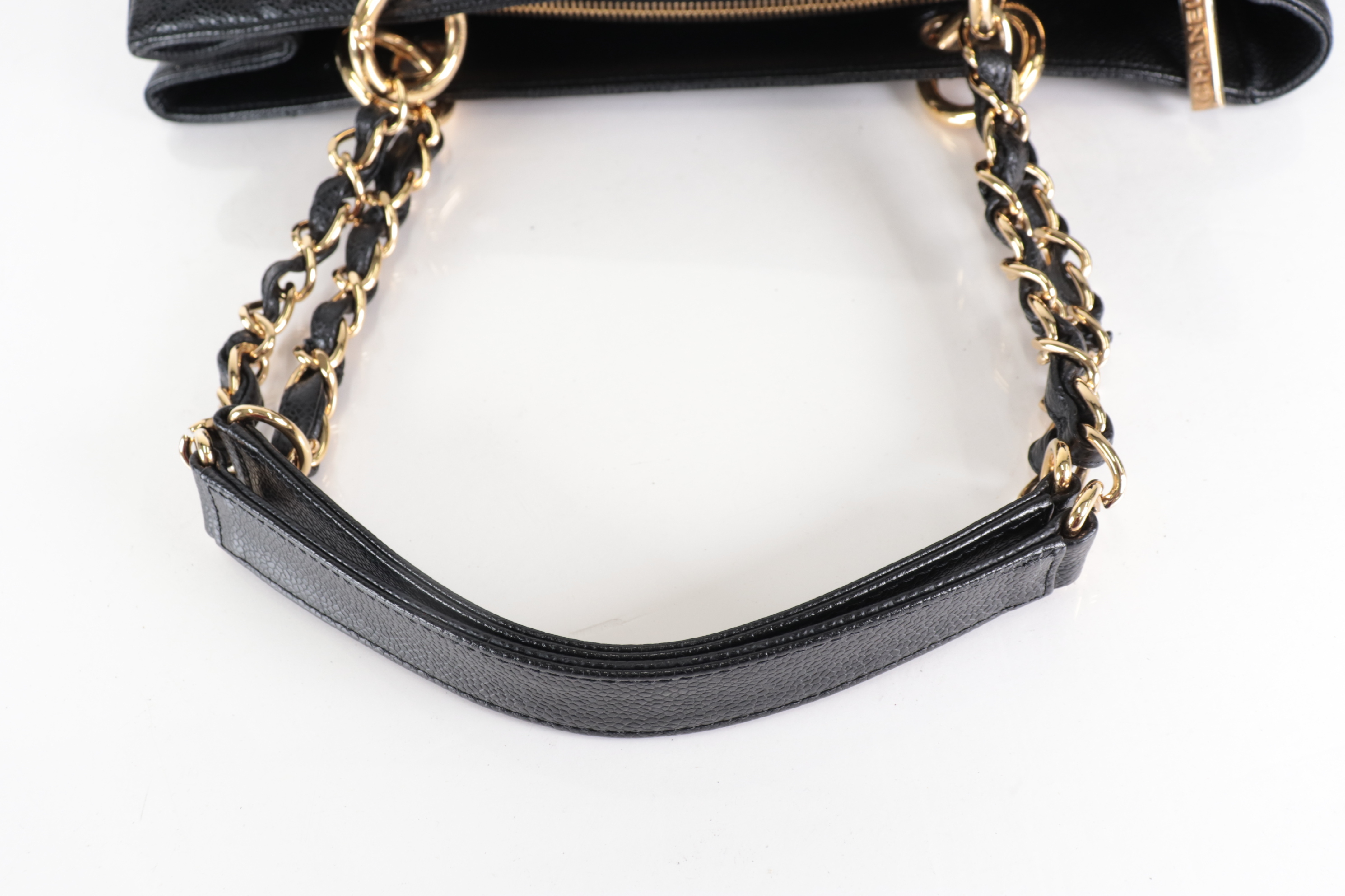 Coco Mark Caviar Chain Tote, Series 10 Shoulder Bag — view 7
