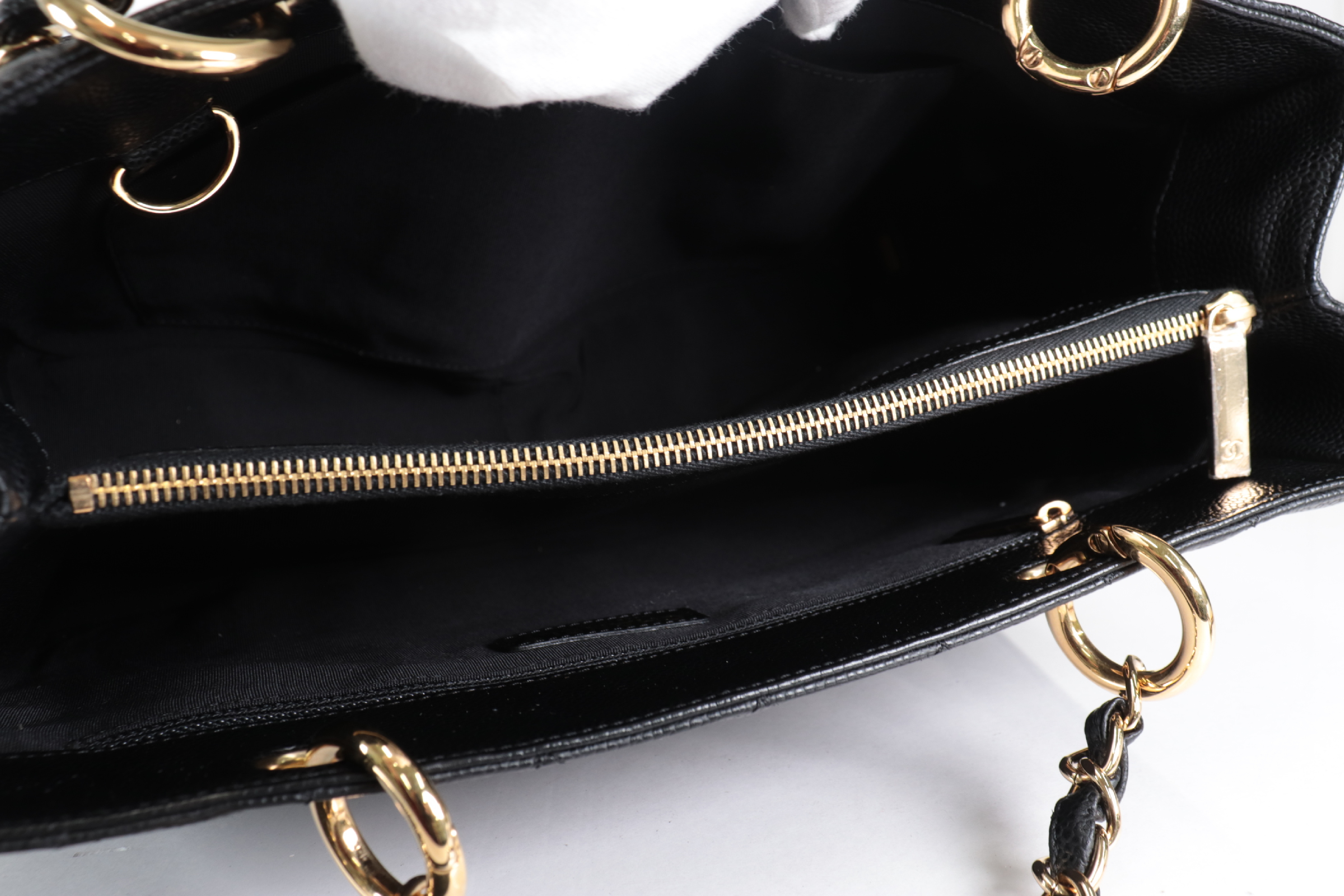 Coco Mark Caviar Chain Tote, Series 10 Shoulder Bag — view 9