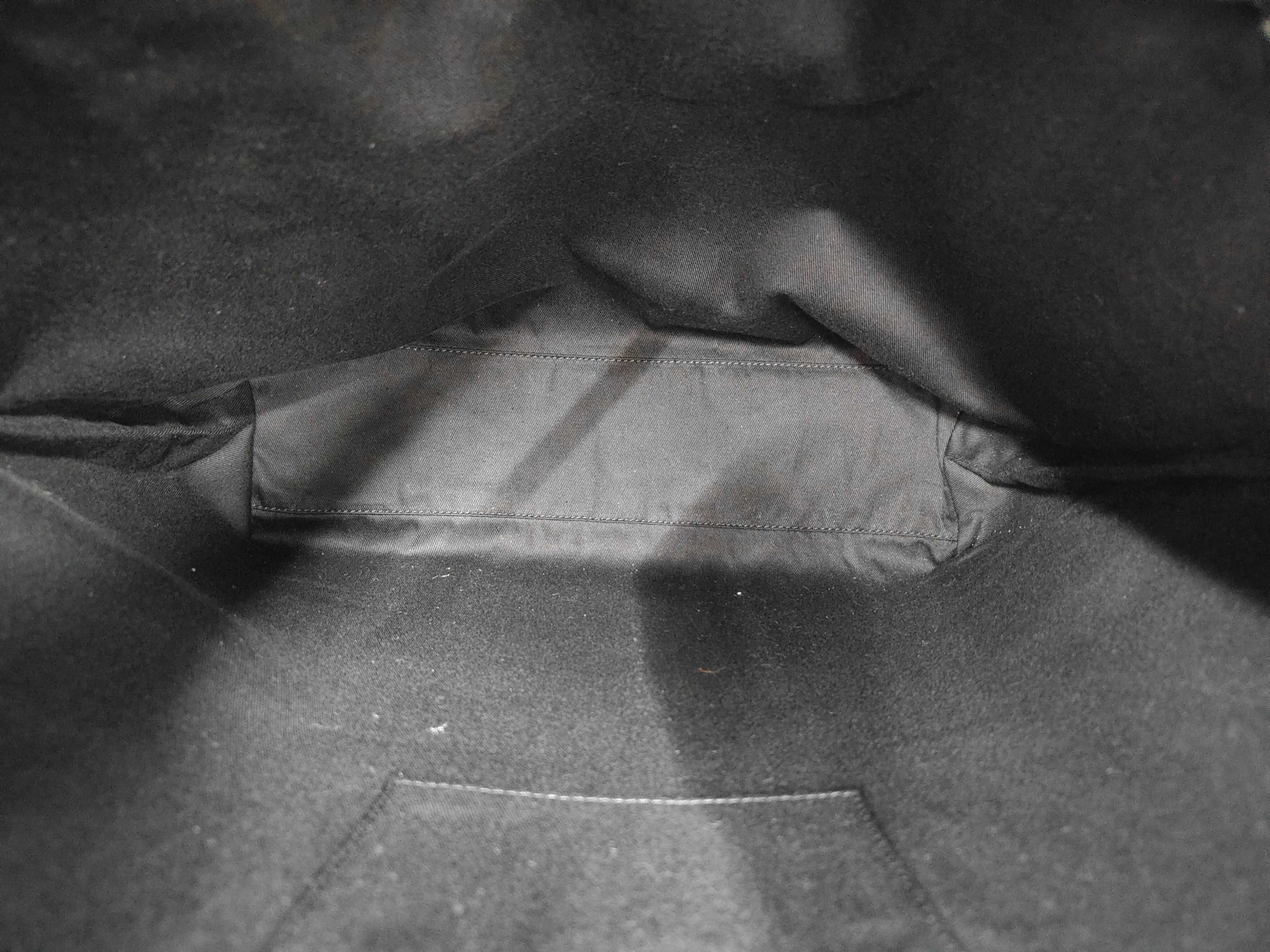 Black Leather Tote Bag — view 8