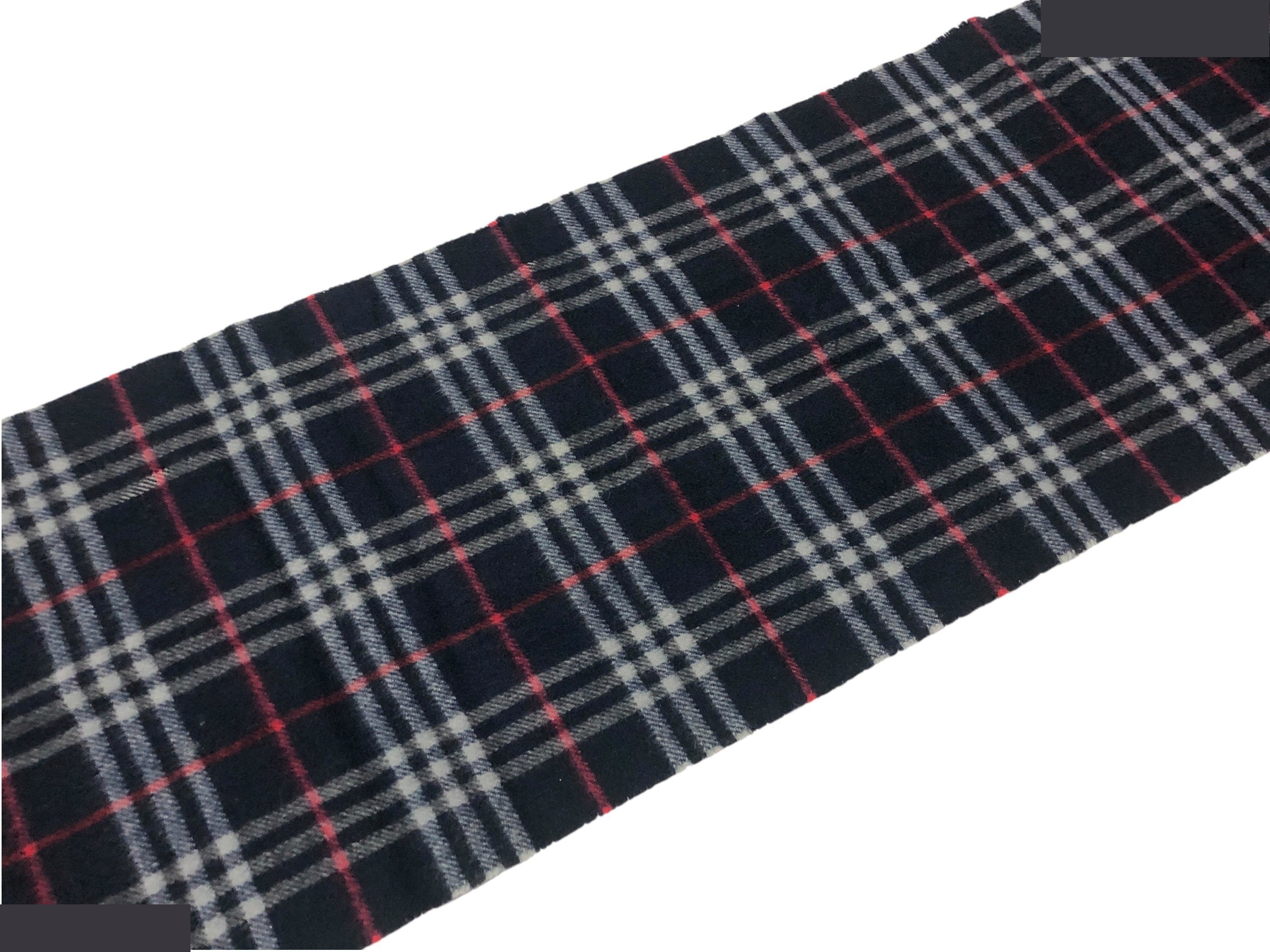 scarf, check pattern, cashmere x wool. — view 11