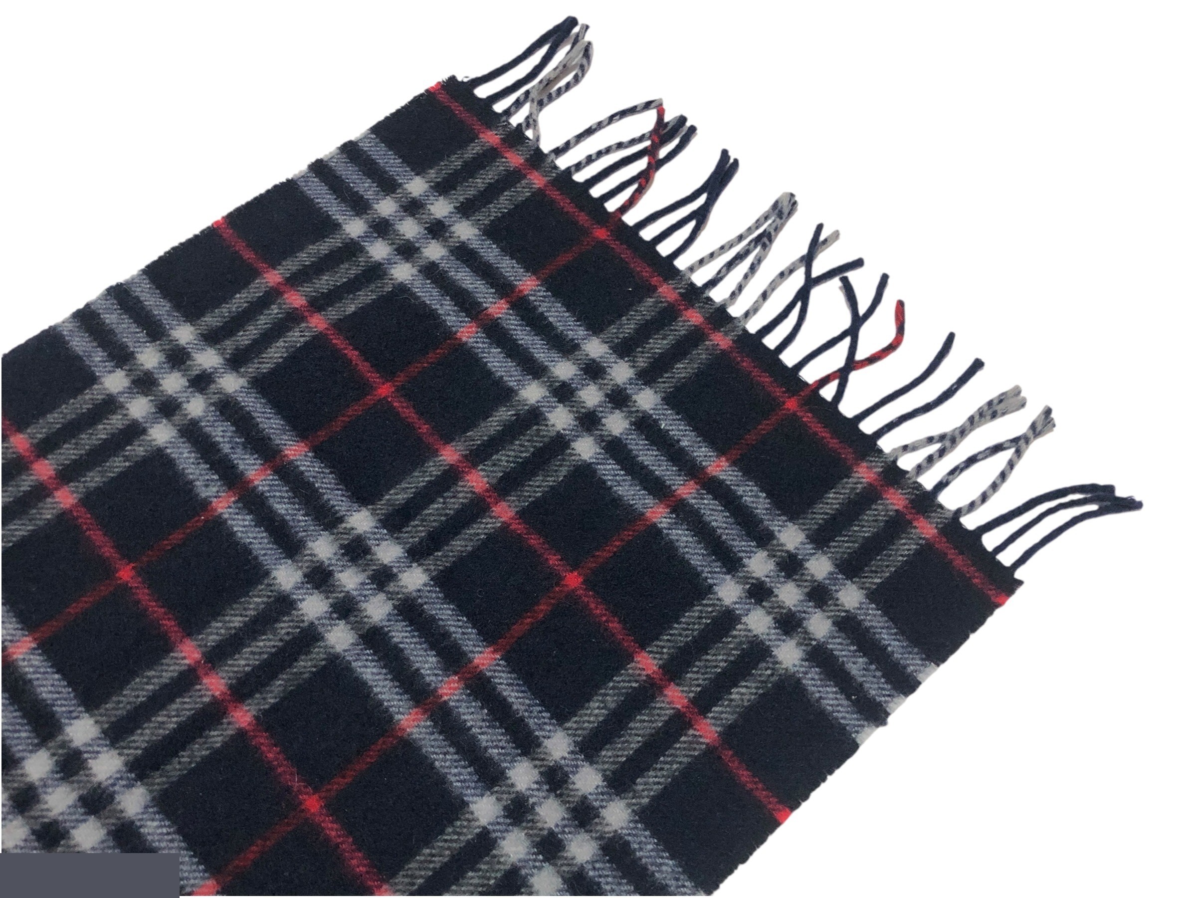 scarf, check pattern, cashmere x wool. — view 12