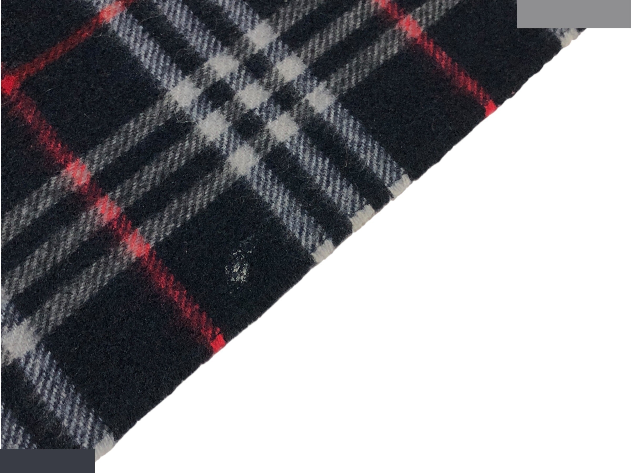 scarf, check pattern, cashmere x wool. — view 7