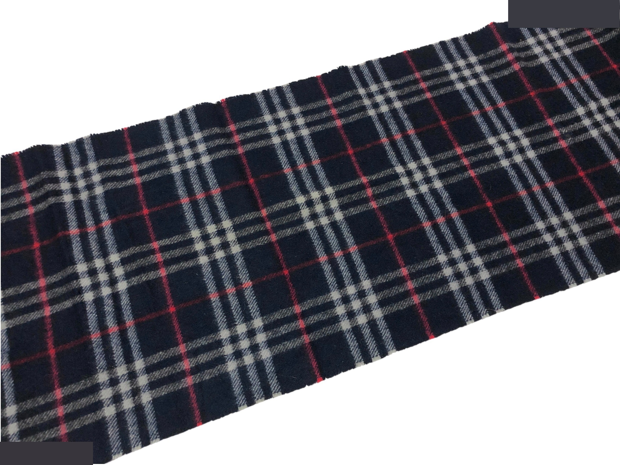 scarf, check pattern, cashmere x wool. — view 8