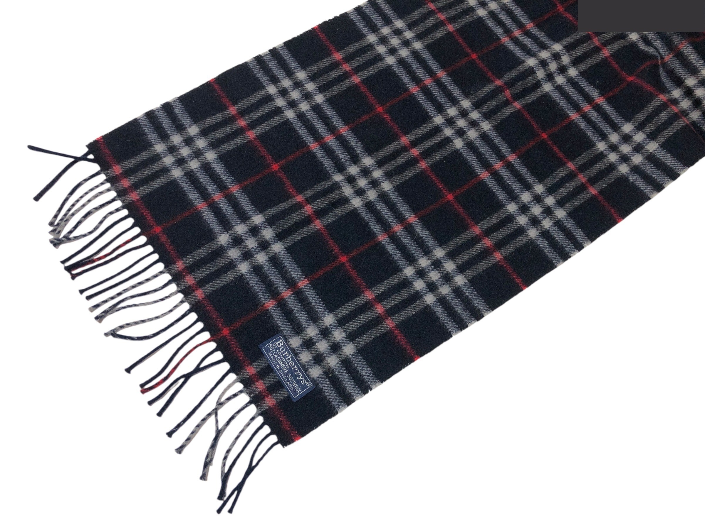 scarf, check pattern, cashmere x wool. — view 10