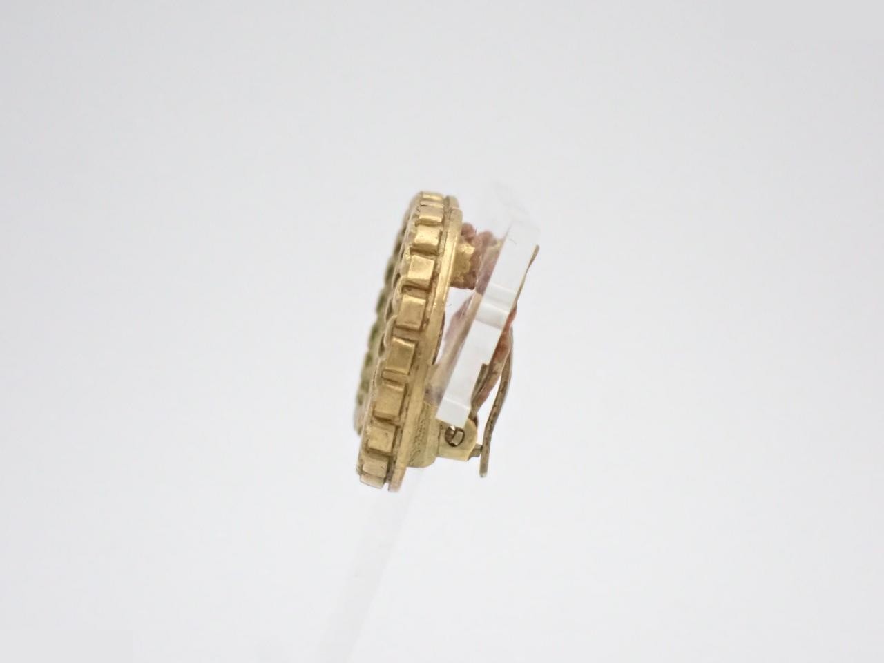 Earrings, Circle, Chain, Gold — view 3