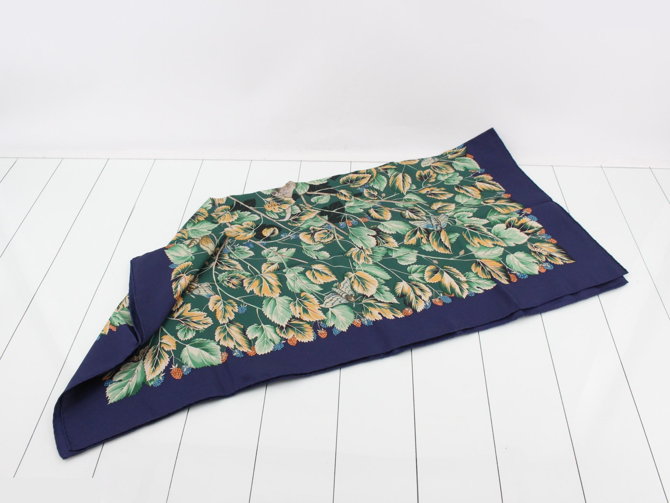 scarf, Carre 90, "The Silk Tree," with box. — view 3