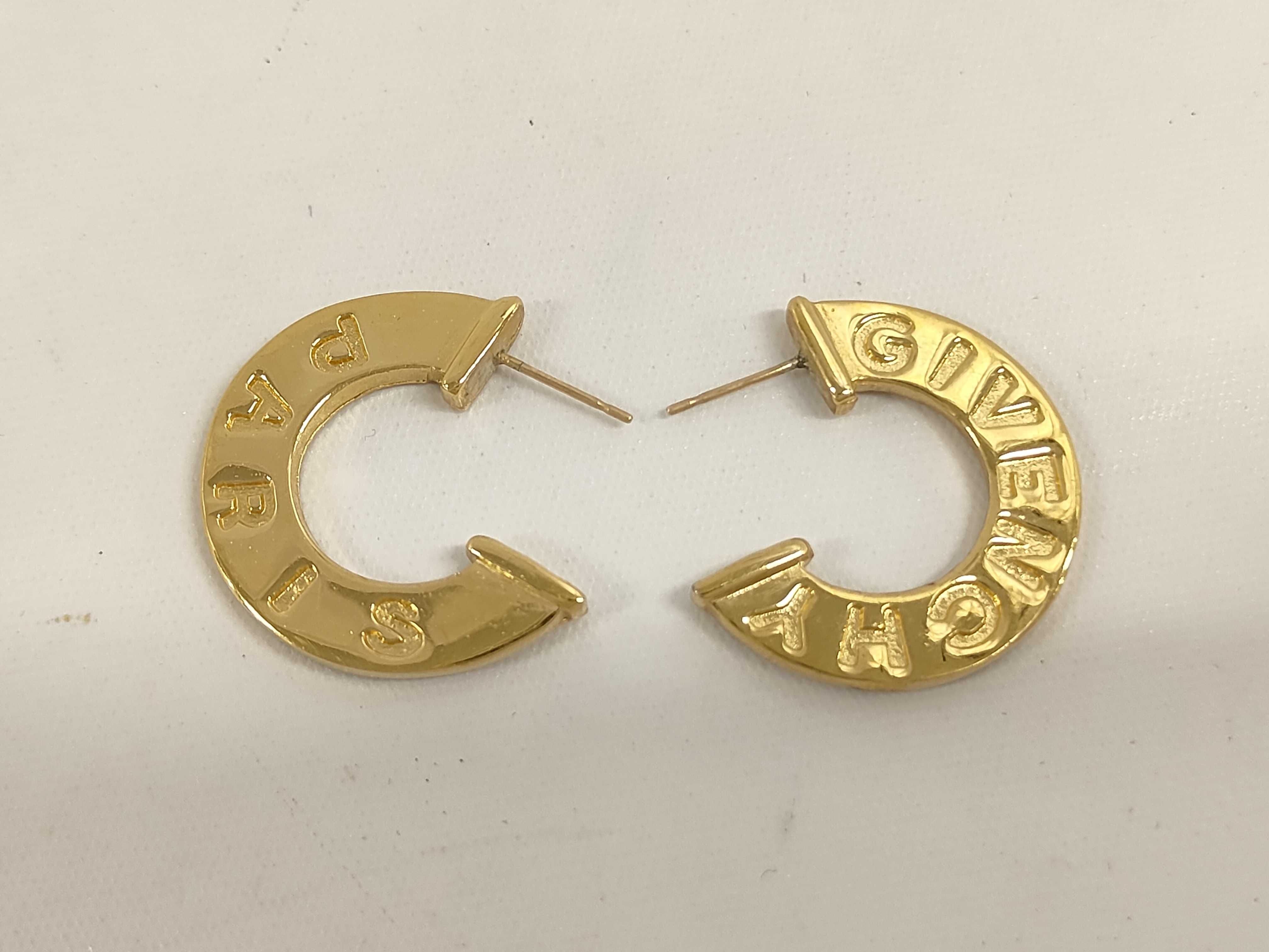 GIVENCHY logo PARIS earrings — view 2