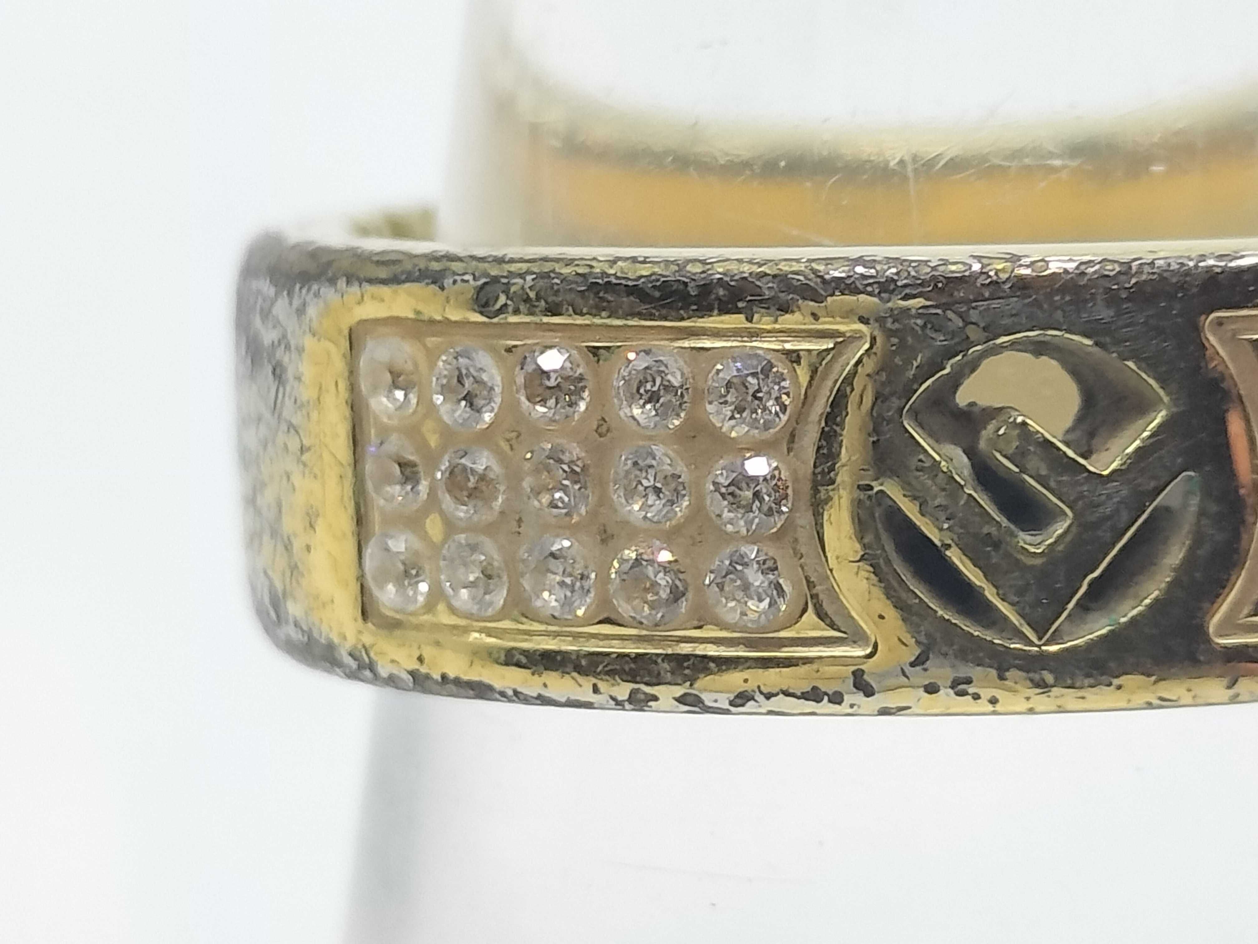 F x Rhinestone G Metal Ring — view 2