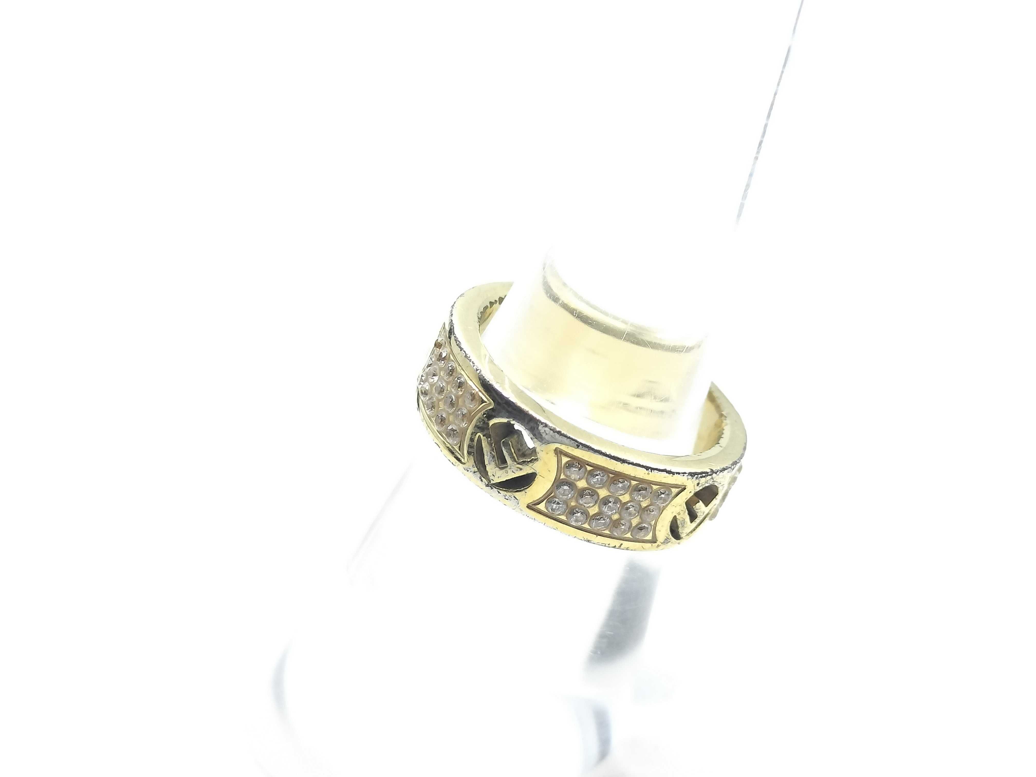 F x Rhinestone G Metal Ring — view 3