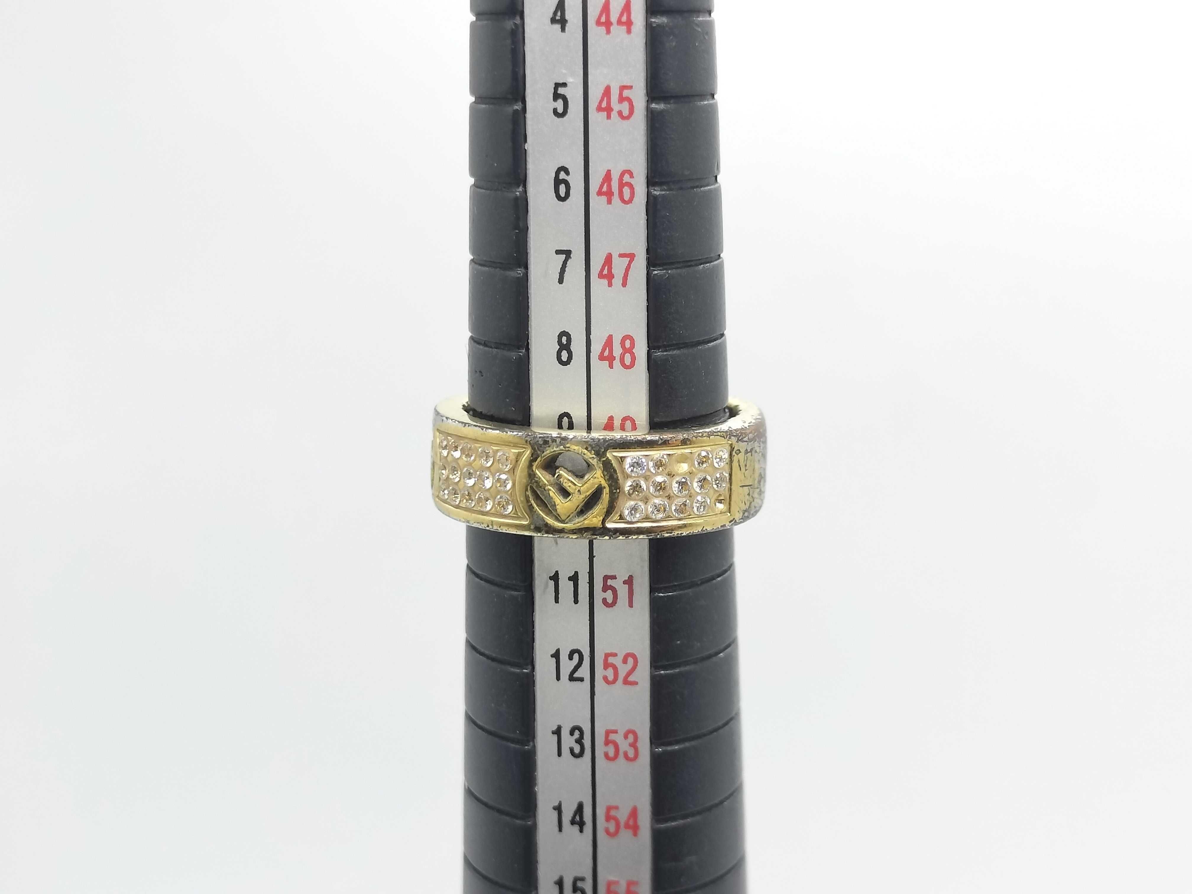 F x Rhinestone G Metal Ring — view 6