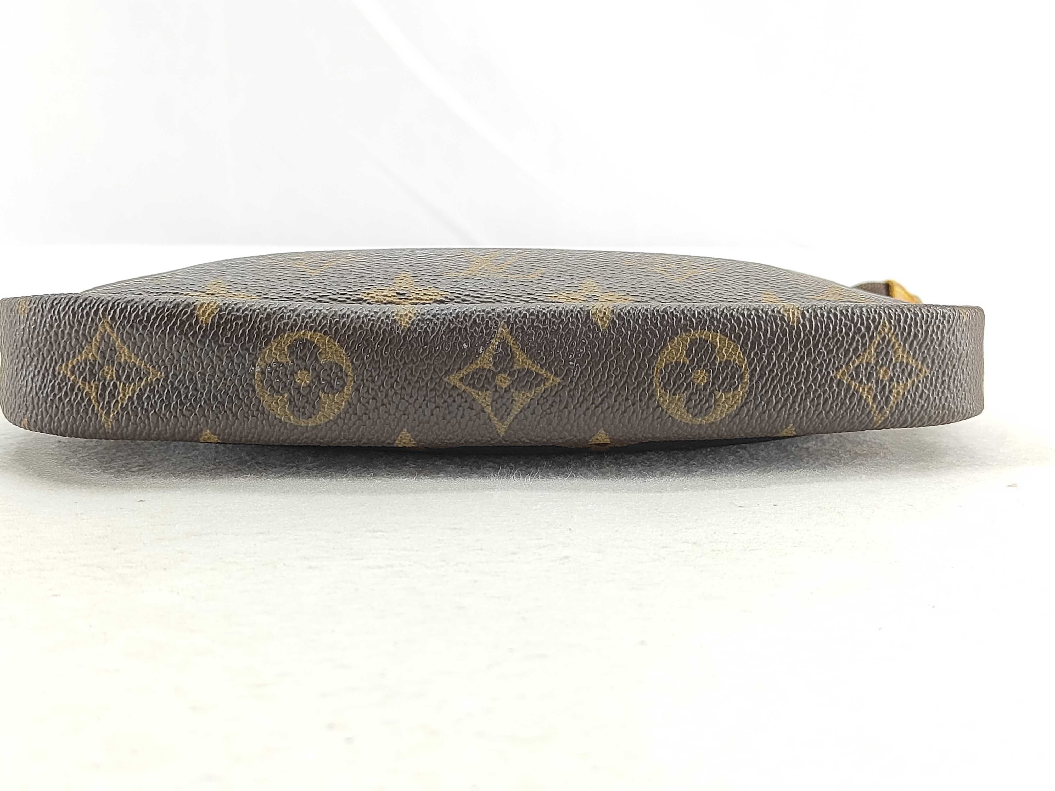 Monogram Vuitton M51980 Pochette Accessoires Handbag Monogram Canvas Brown Shoulder Bag — view 10