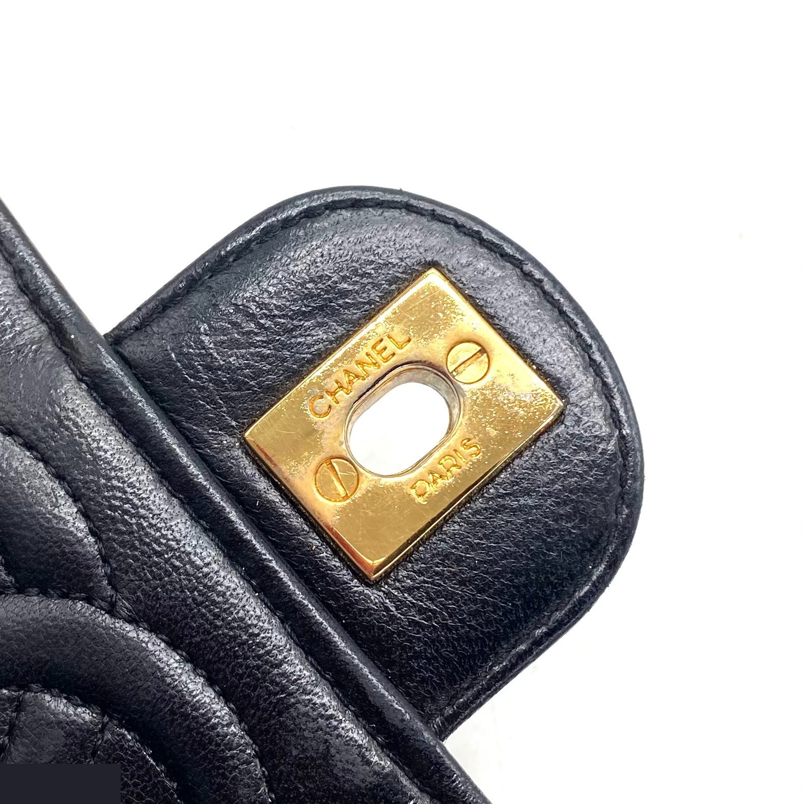 Mini Matelassé Coco Mark Patent Leather Chain Shoulder Bag — view 8