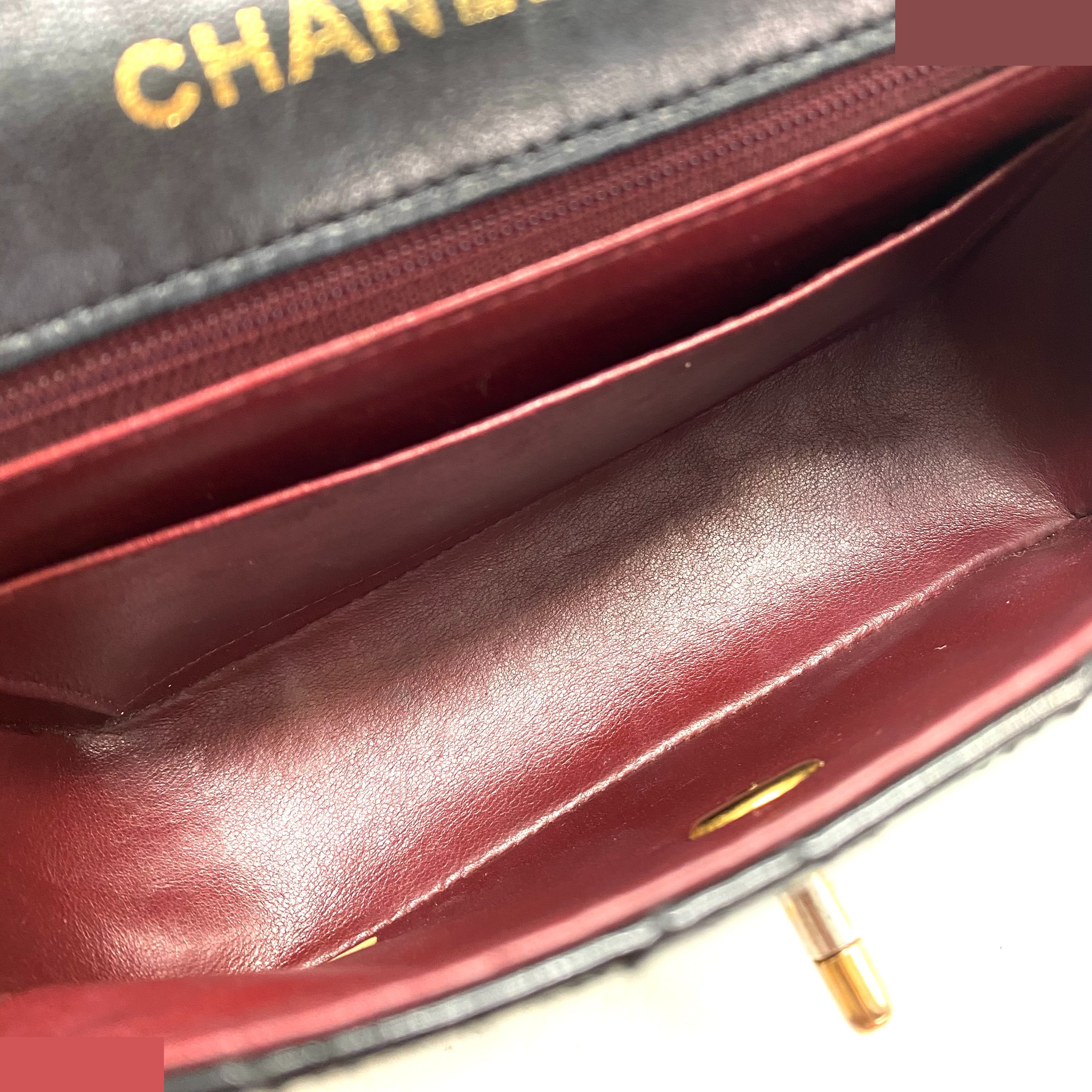 Mini Matelassé Coco Mark Patent Leather Chain Shoulder Bag — view 10