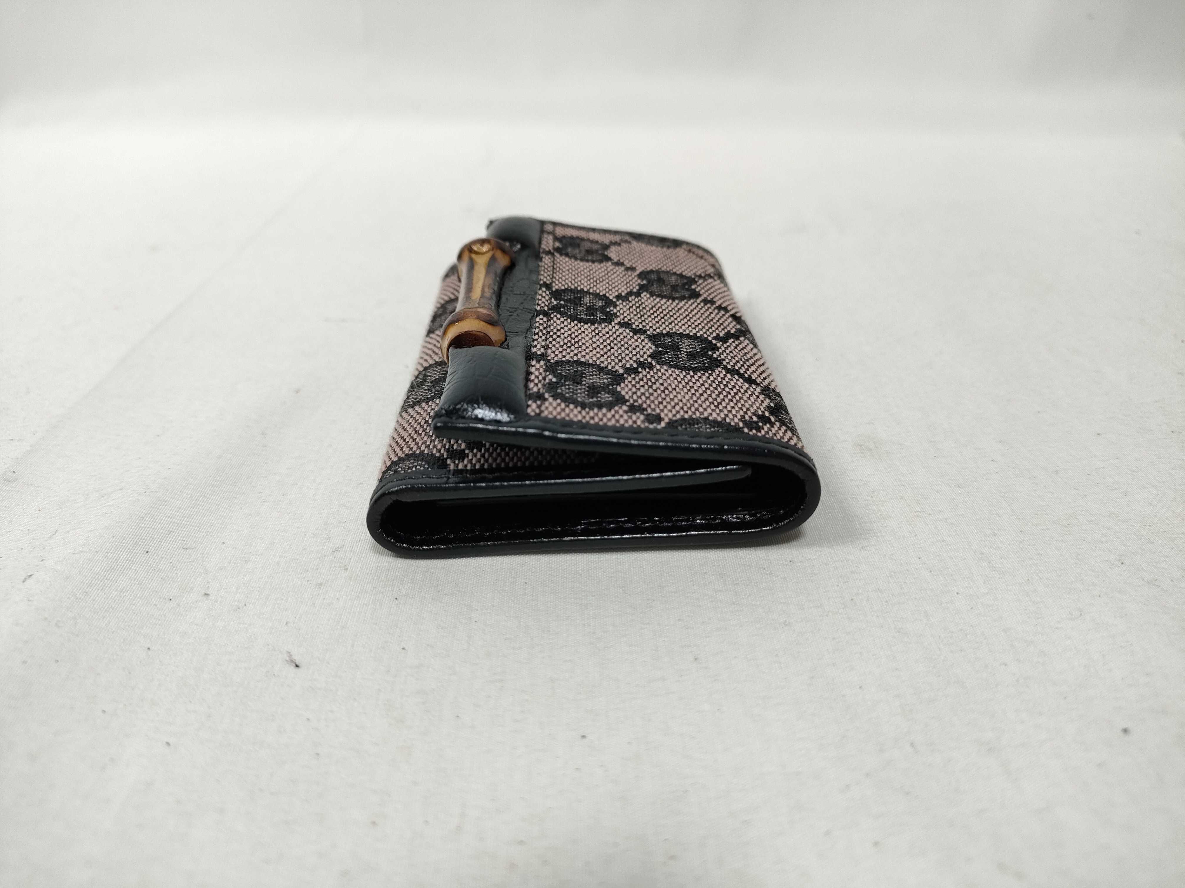 GG Canvas Bamboo Key Case — view 5