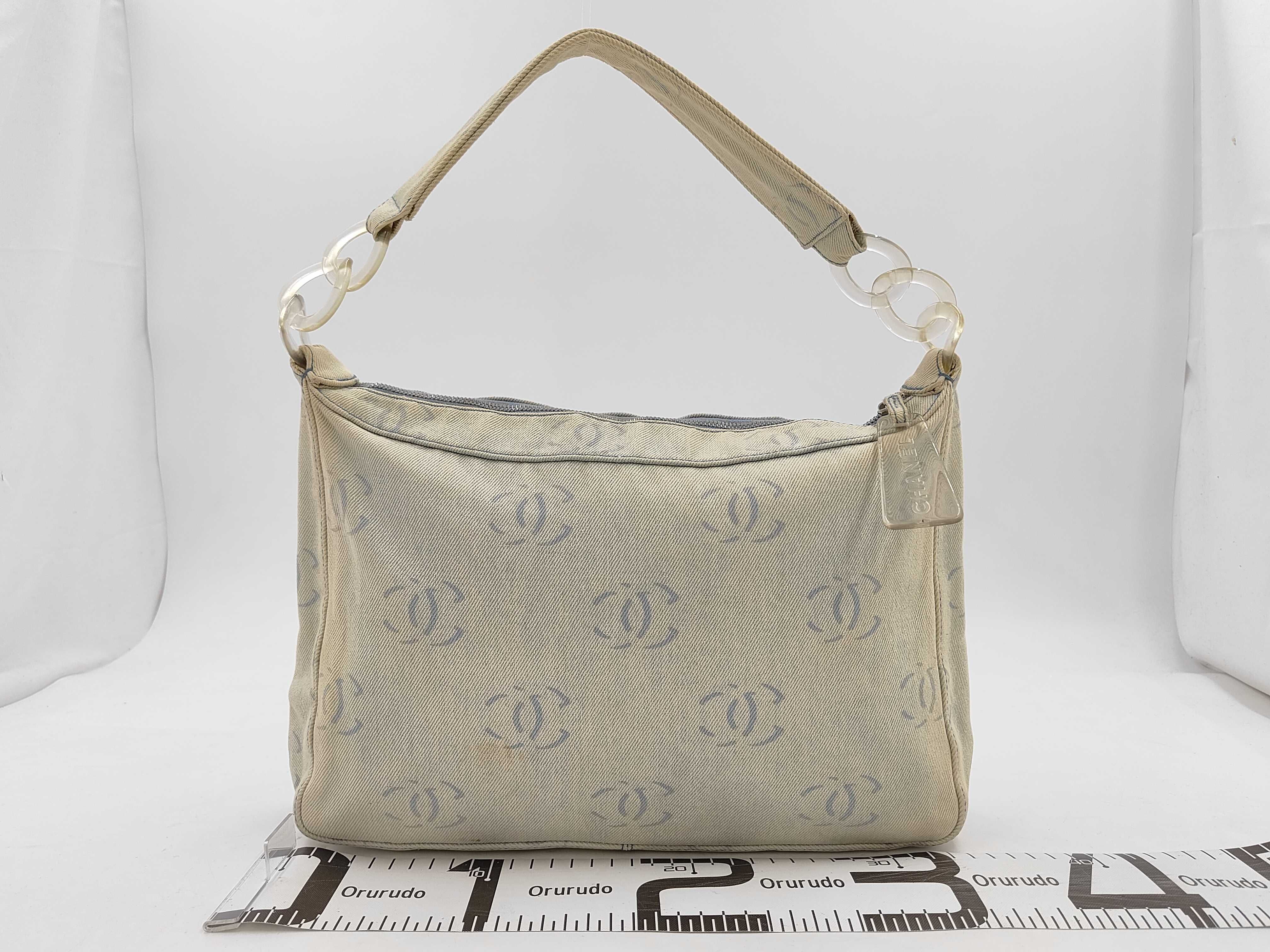 tote bag, Coco Mark, denim shoulder bag — view 2