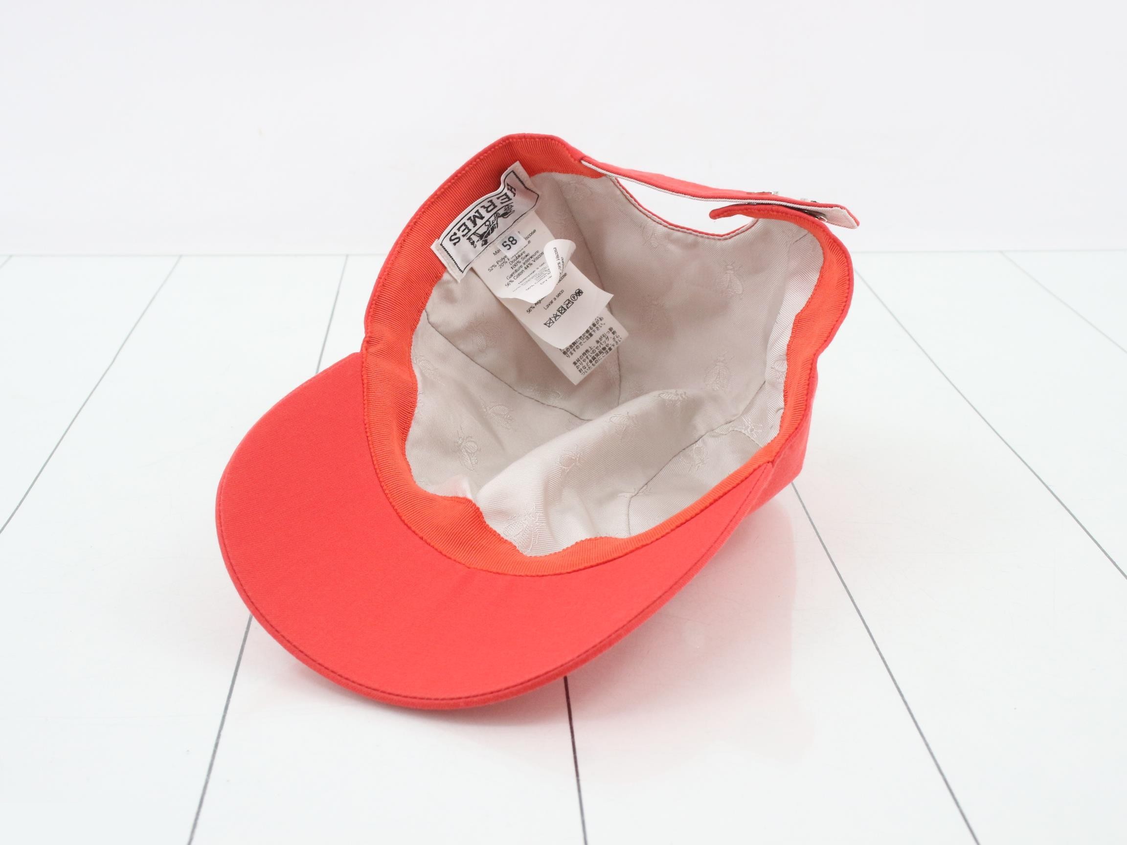 Cap, canvas, red, size 58 — view 3