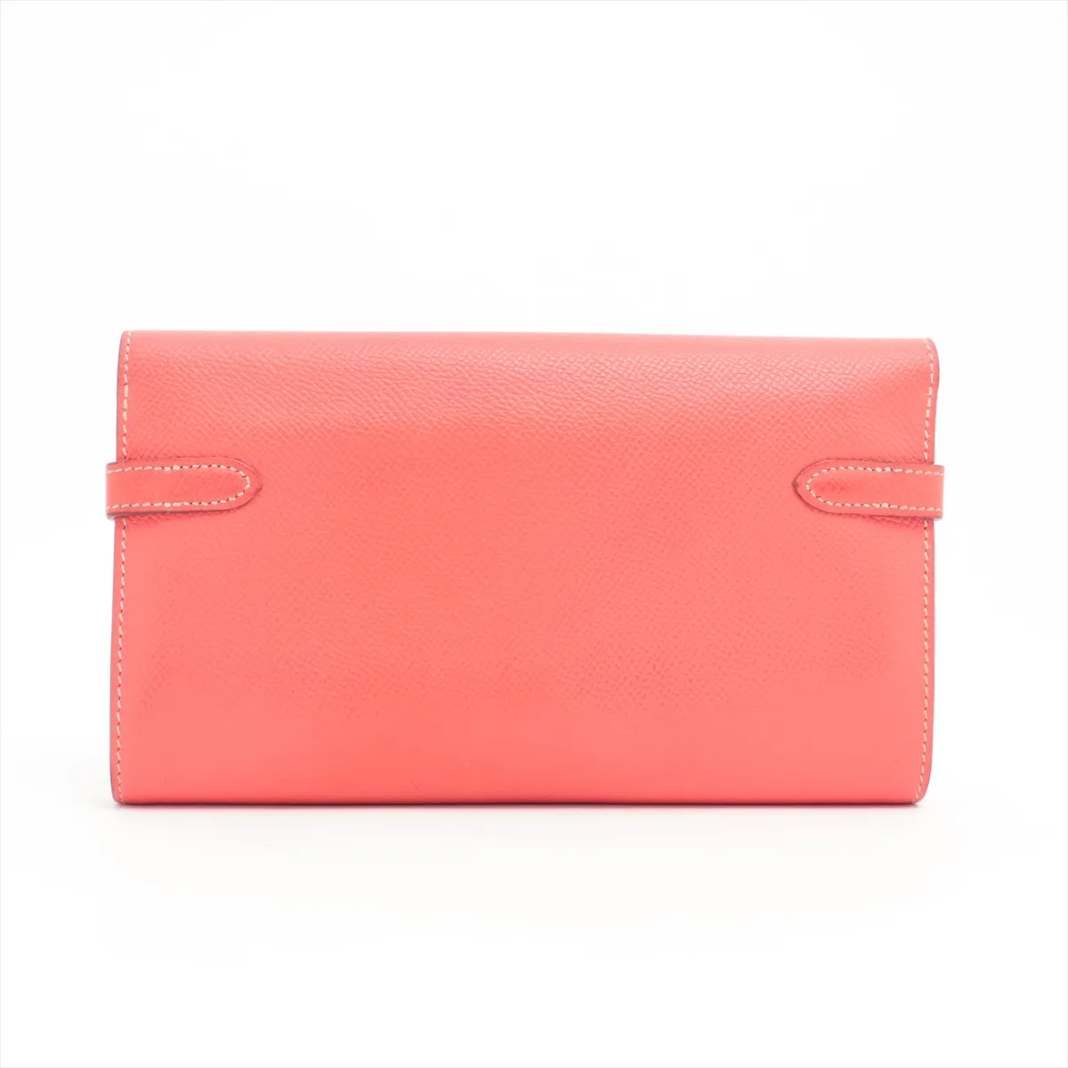 Kelly Wallet Long Verso Vaux Epson Long Wallet Rose Azalea x Gold Hardware Q:2013 — view 2