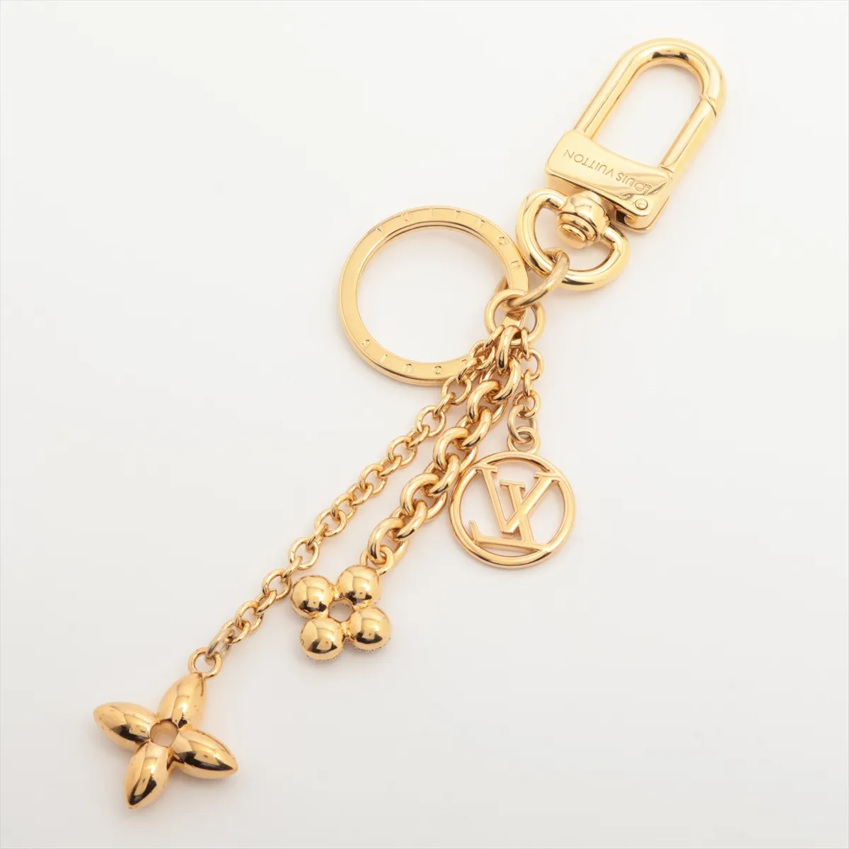 M01540 Blooming Garden Keychain AK4223 Keychain GP x Rhinestone Gold — view 2