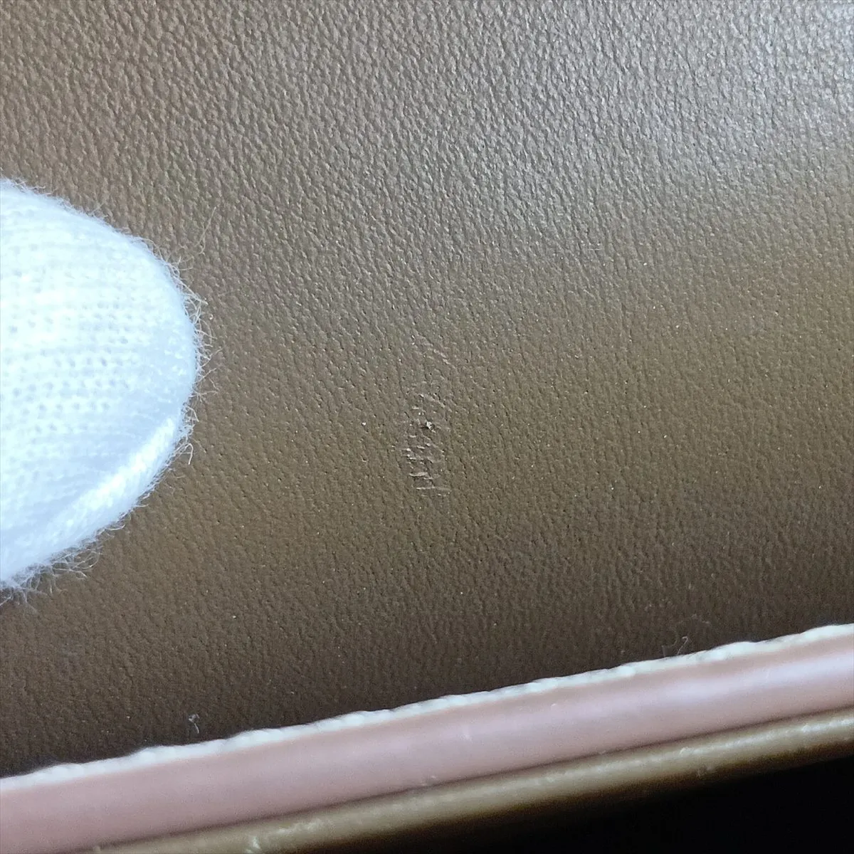 Taurillon Twist One Handle PM M57214 Greige, RFID responsive, with mirror. — view 14