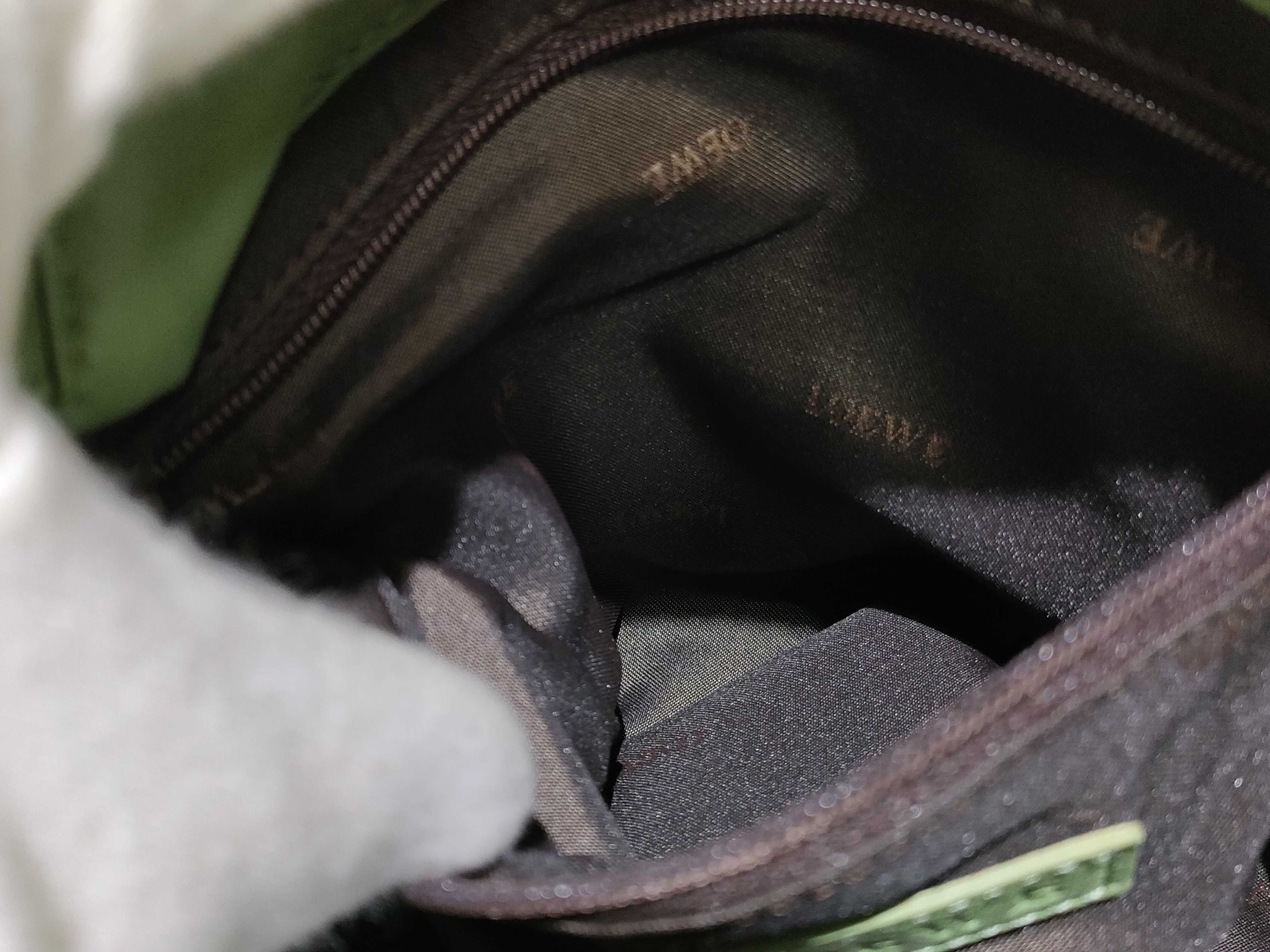 Nappa Aire Leather Handbag, Green — view 9