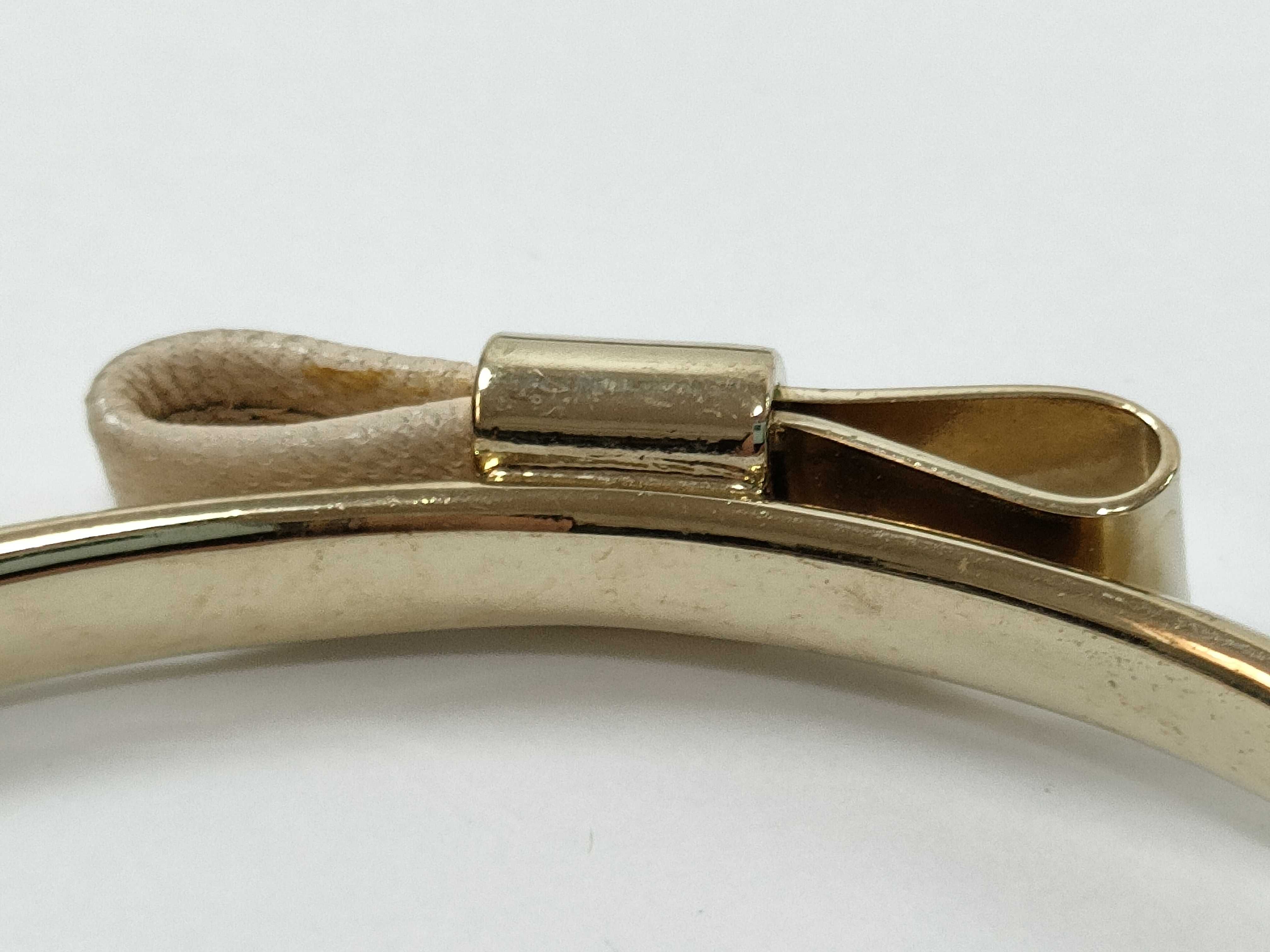 Open Bangle Gold/White Bracelet/Bangle — view 5