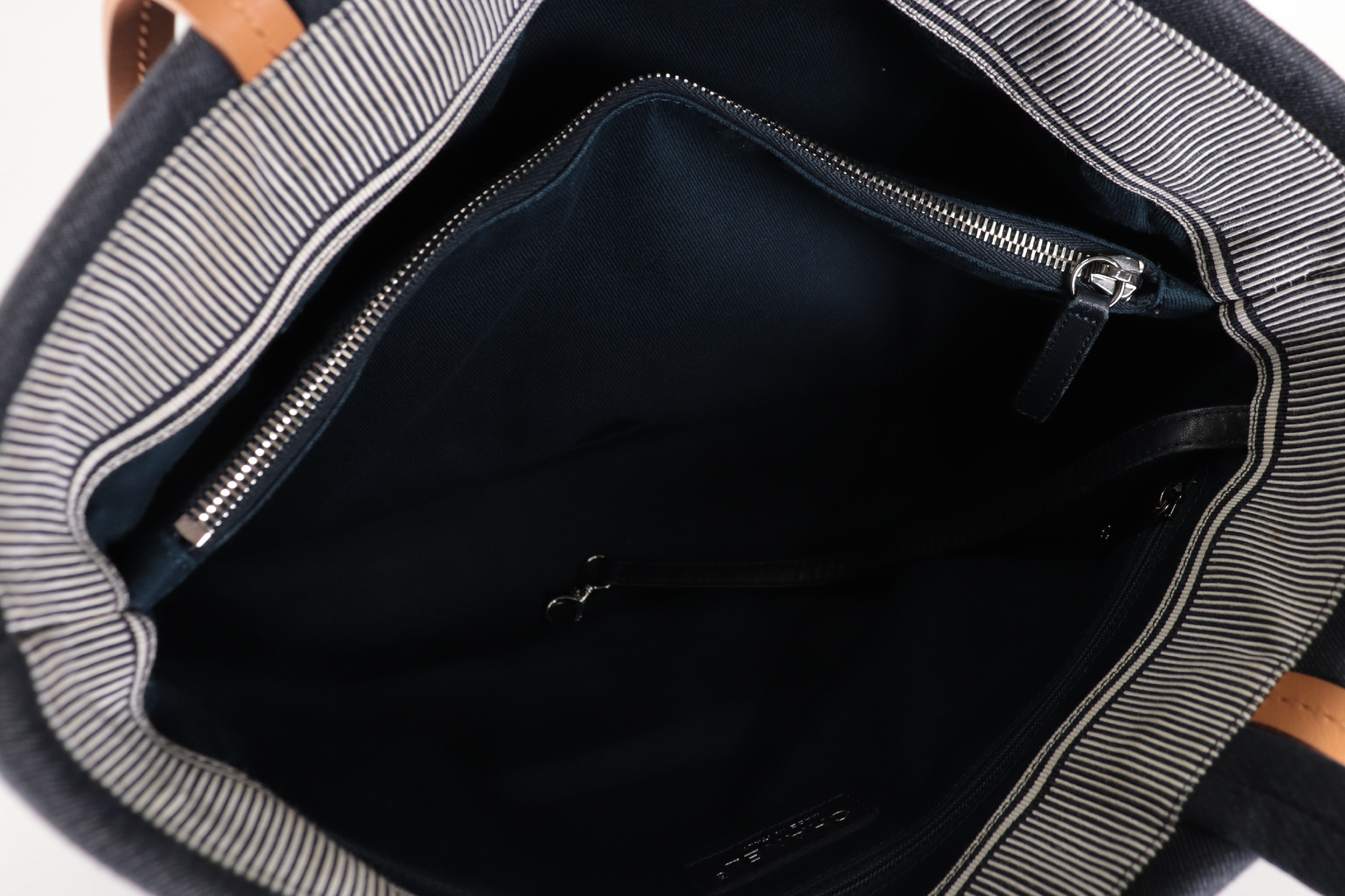 Denim Coco Mark 2-Way Tote Bag, Navy, Series 20s — view 11