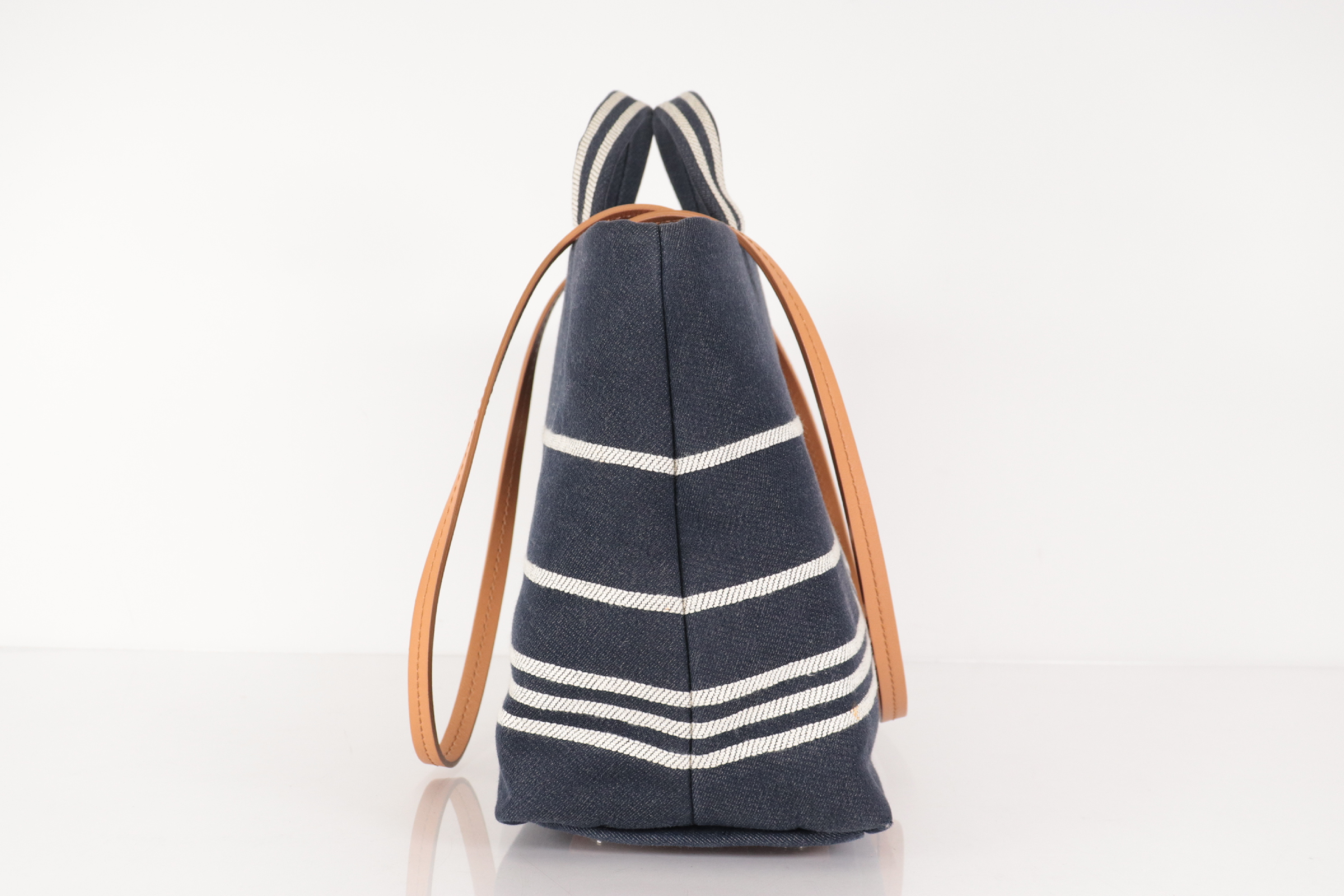 Denim Coco Mark 2-Way Tote Bag, Navy, Series 20s — view 4