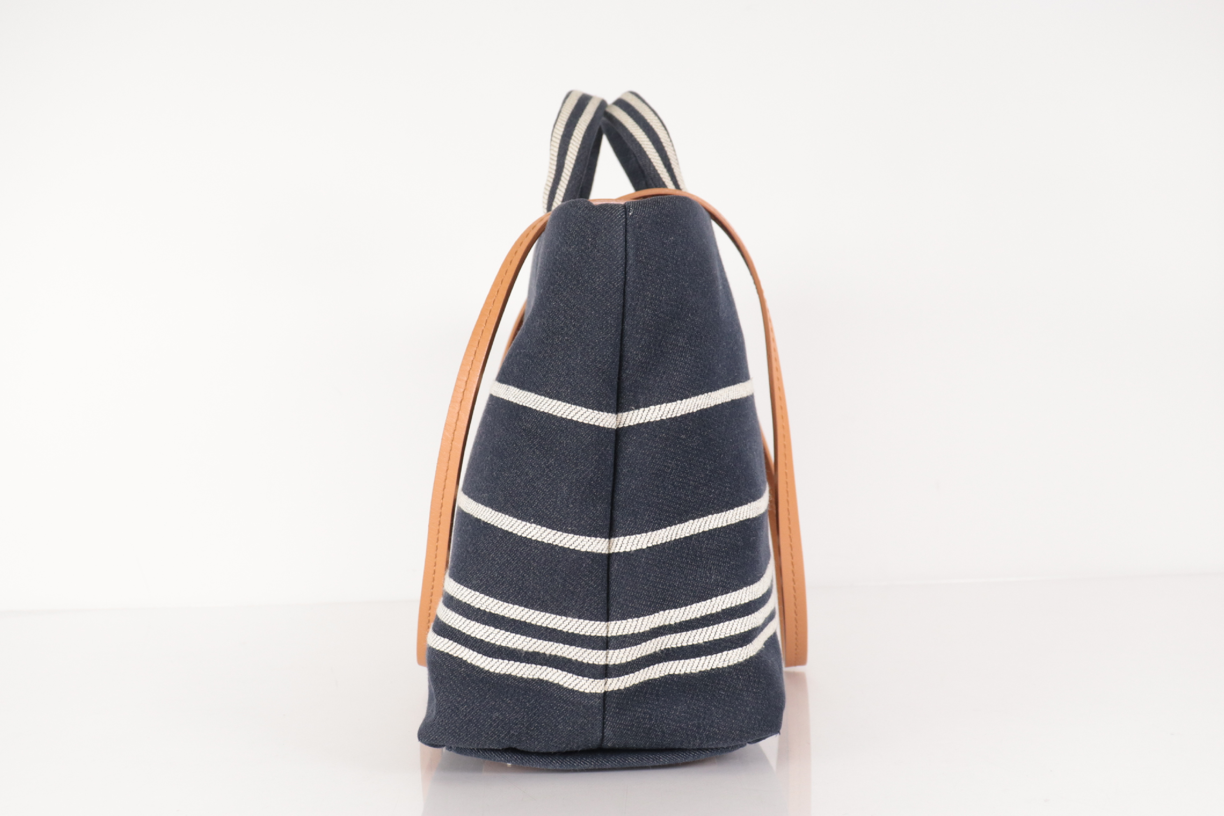 Denim Coco Mark 2-Way Tote Bag, Navy, Series 20s — view 5
