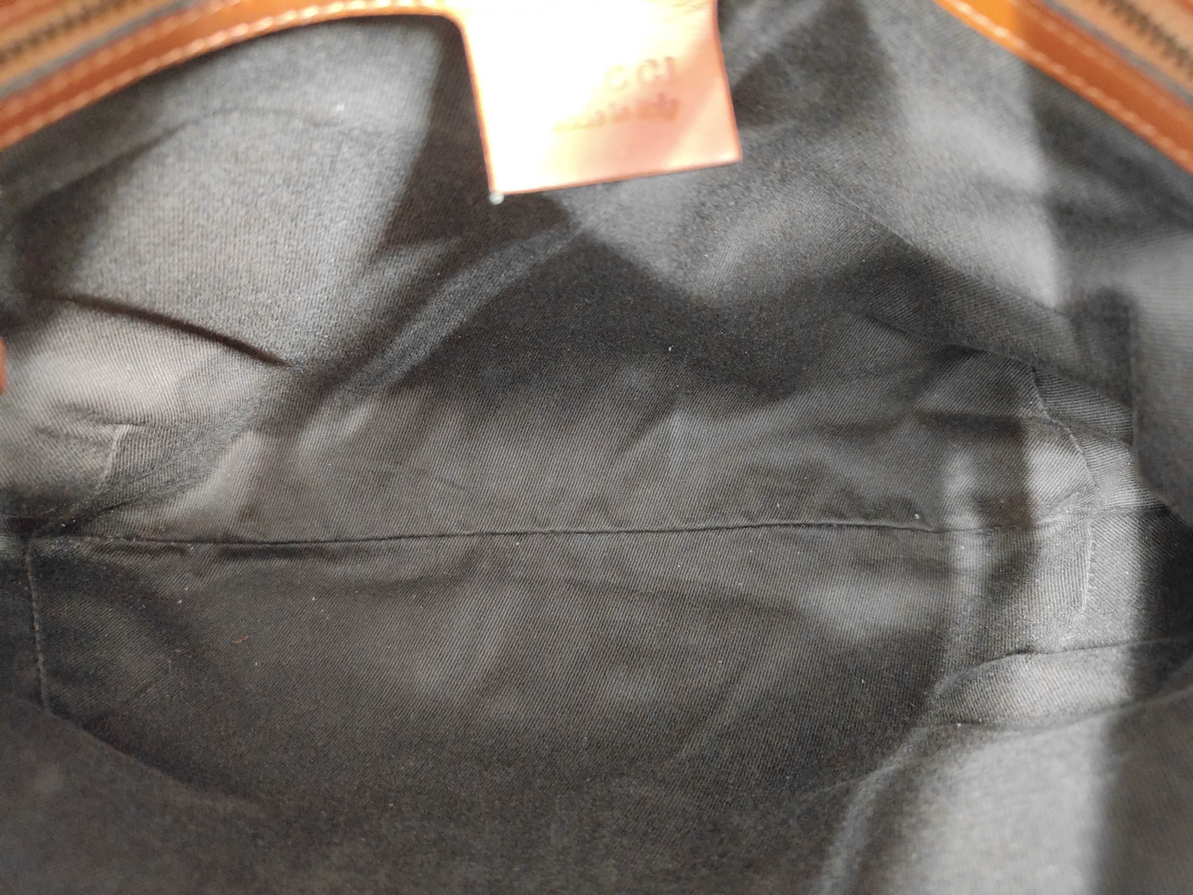 New Jackie GG Canvas One-Shoulder Suede Bag, Brown, 120888 (Shoulder Bag) — view 8