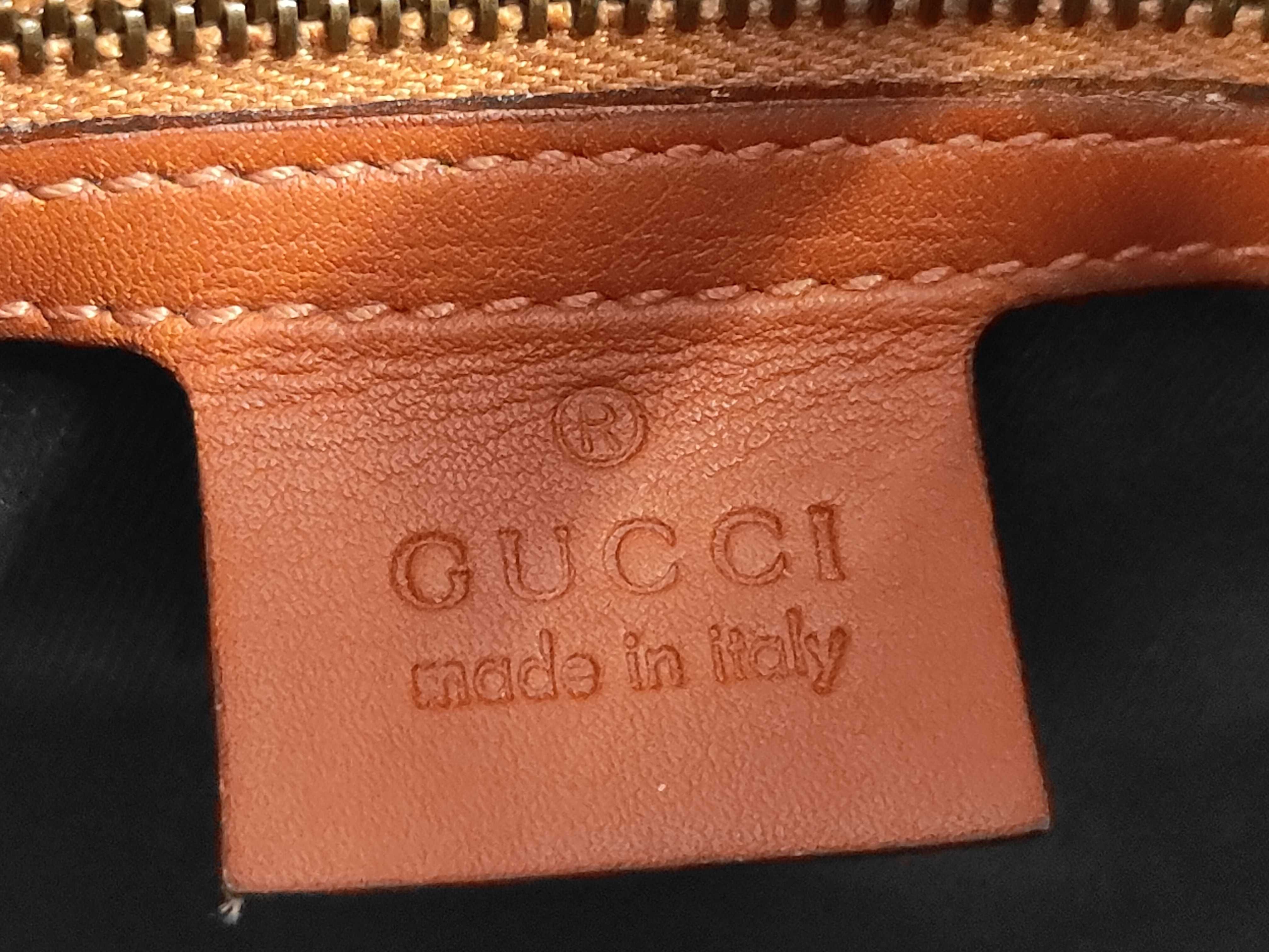 New Jackie GG Canvas One-Shoulder Suede Bag, Brown, 120888 (Shoulder Bag) — view 9